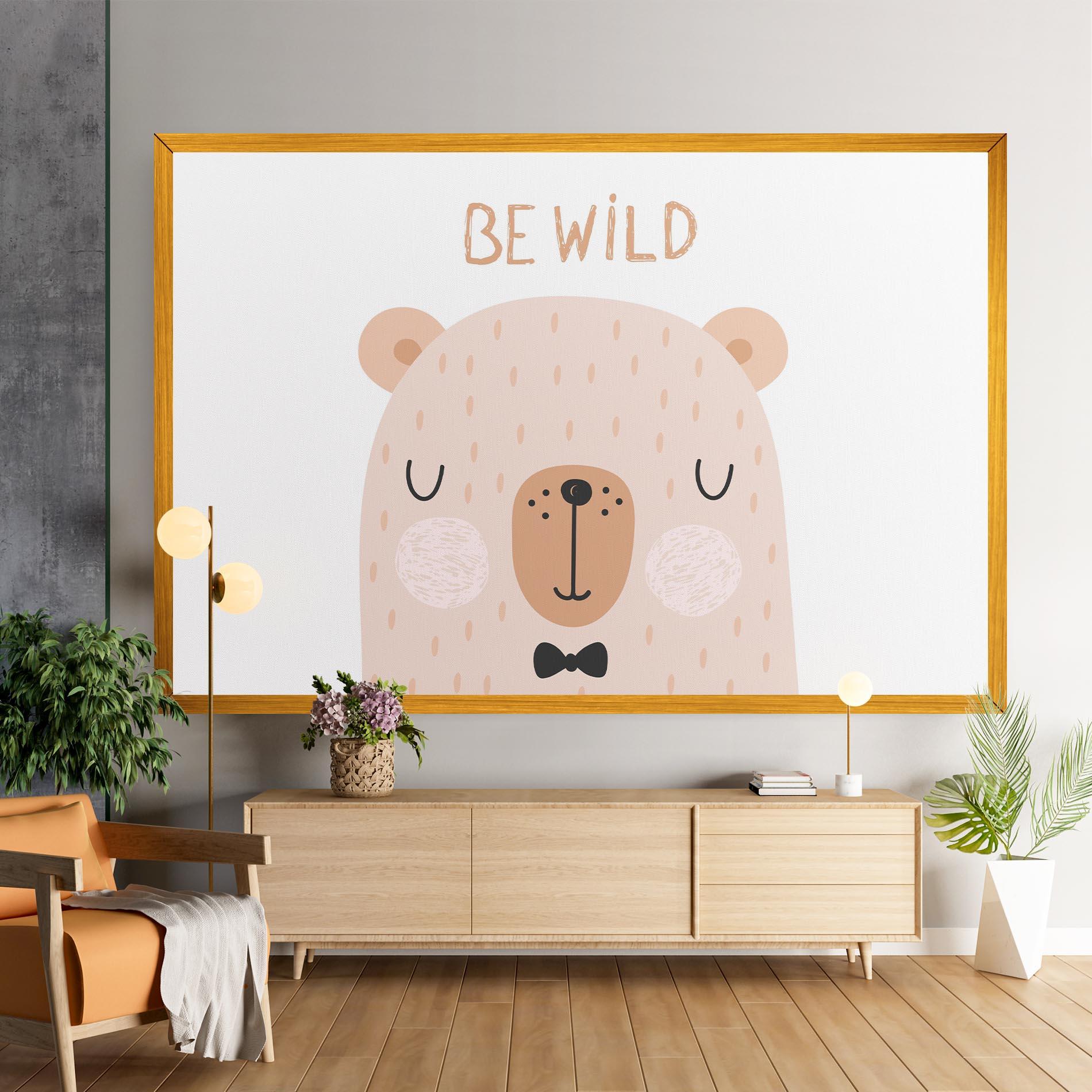 Tablou Canvas Bear Be Wild mockup 9