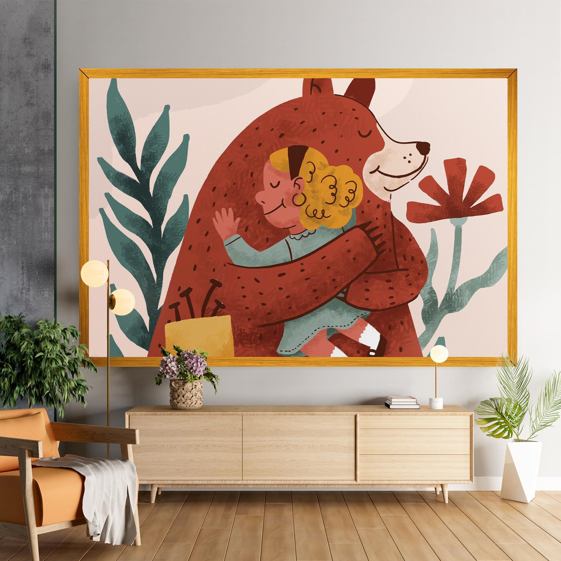 Tablou Canvas Bear Hug mockup 9