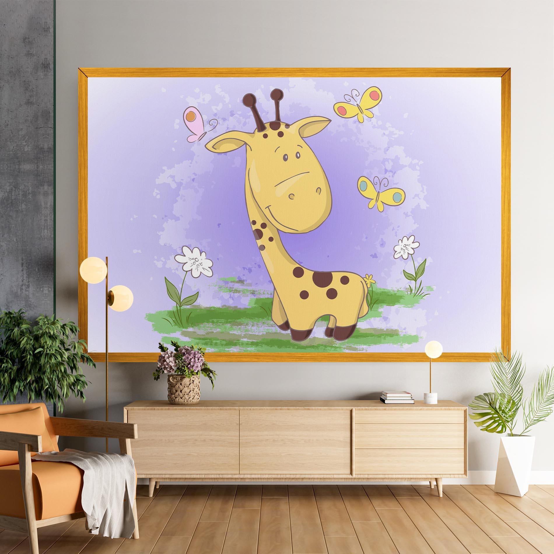 Tablou Canvas Cute Giraffe mockup 9