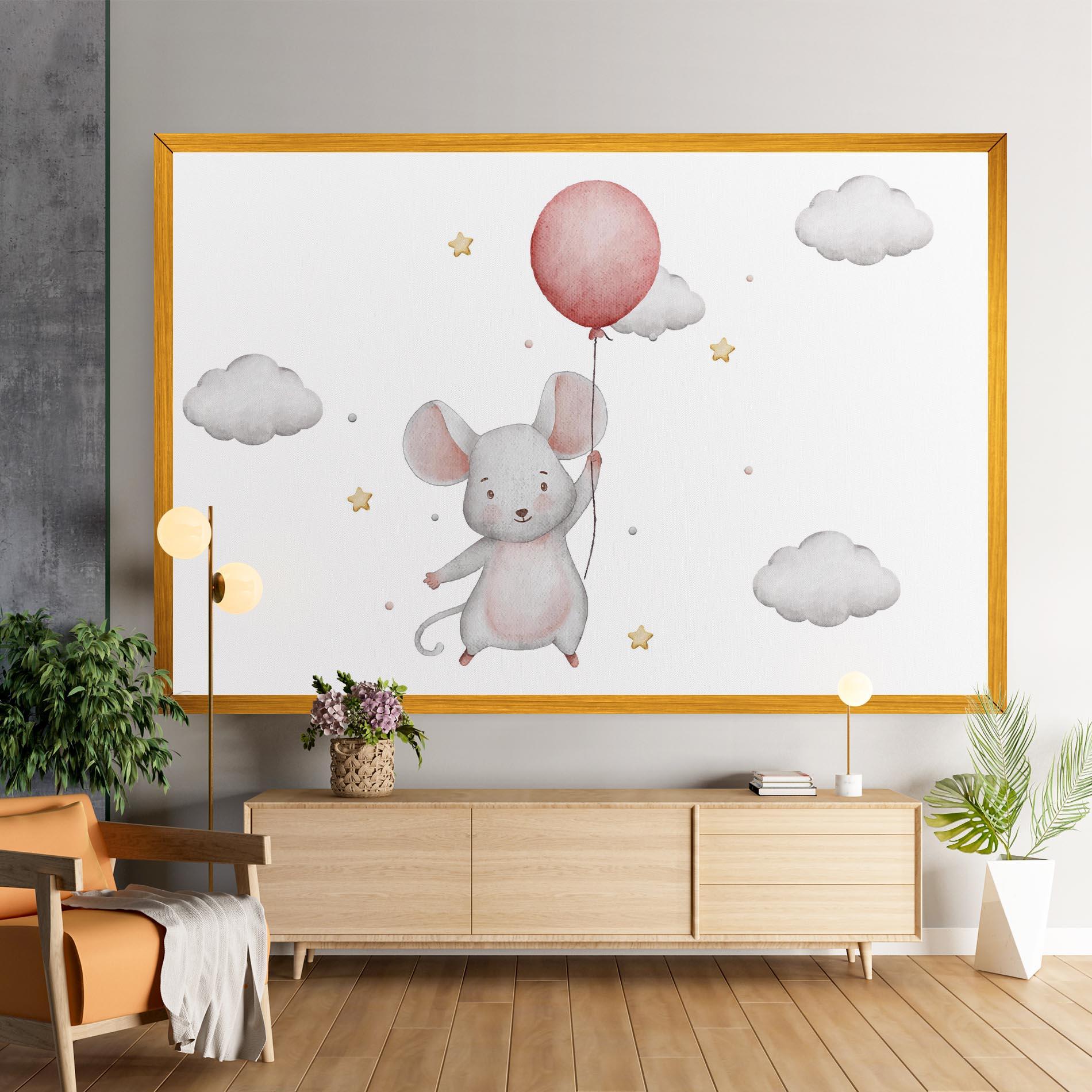 Tablou Canvas Mouse Balloon mockup 9