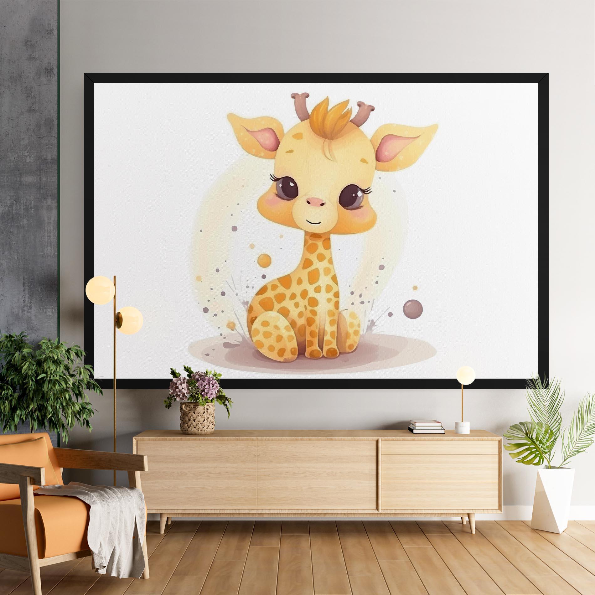 Tablou Canvas Adorable Giraffe mockup 9