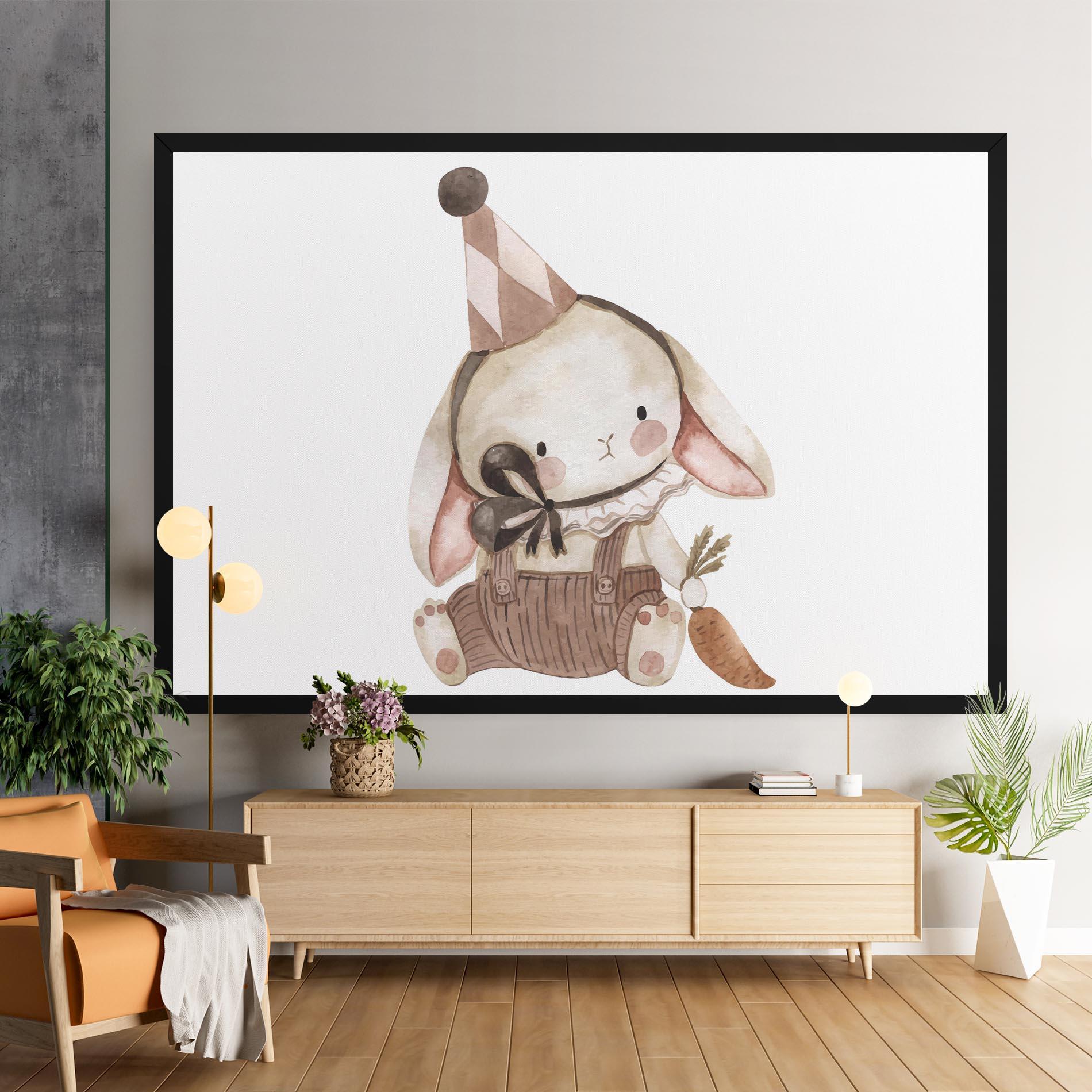Tablou Canvas Baby Brown Rabbit mockup 9