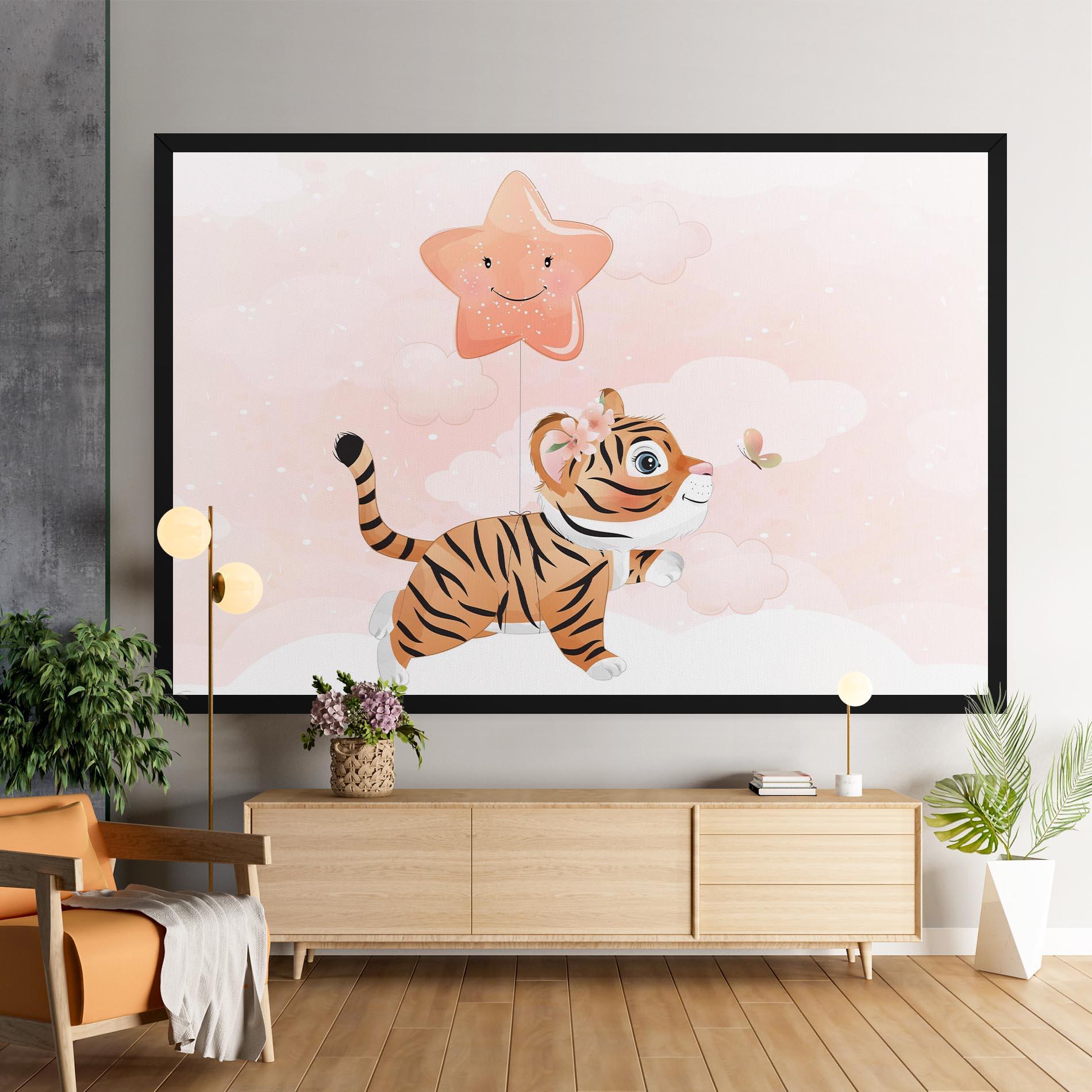 Tablou Canvas Baby Tiger Art mockup 9