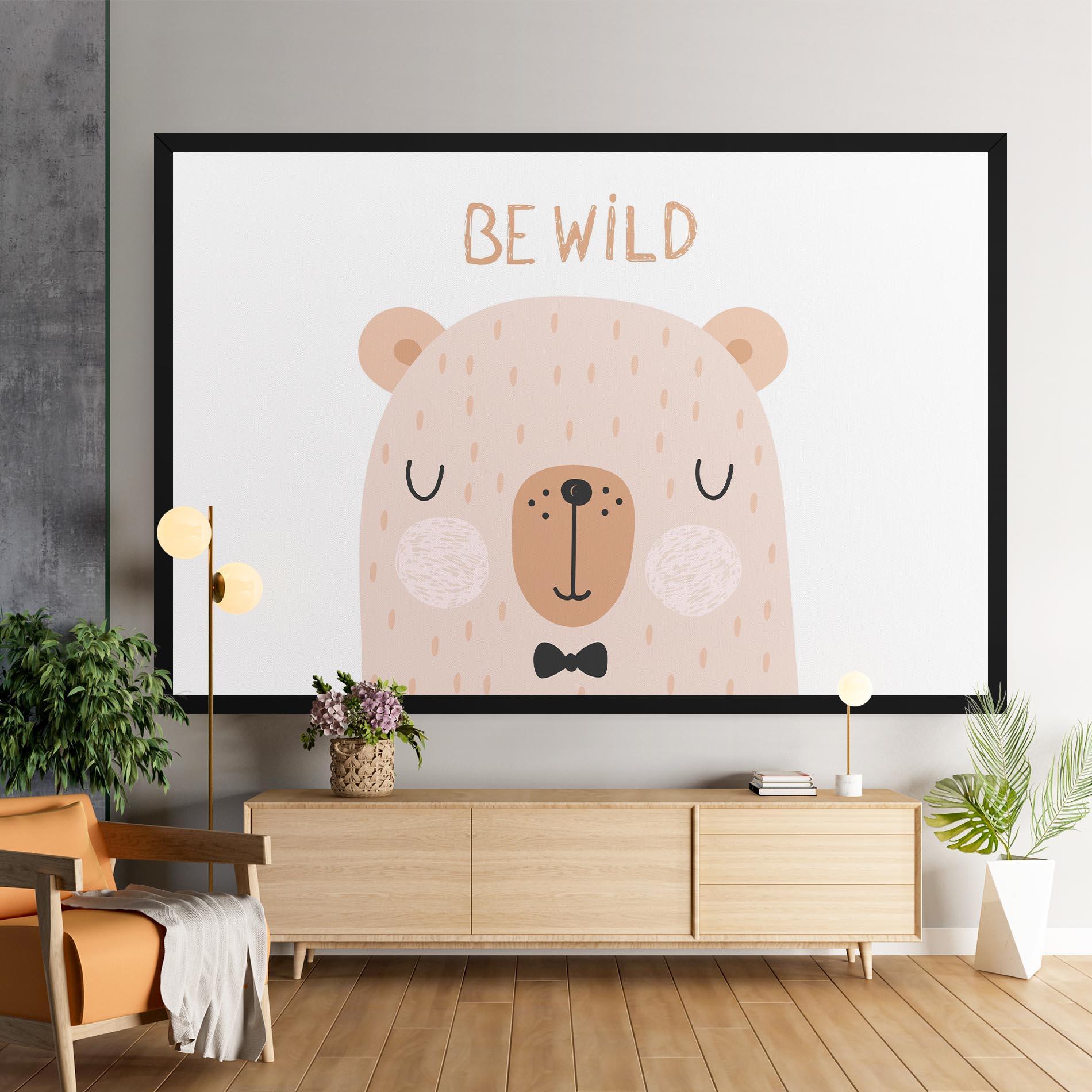 Tablou Canvas Bear Be Wild mockup 9