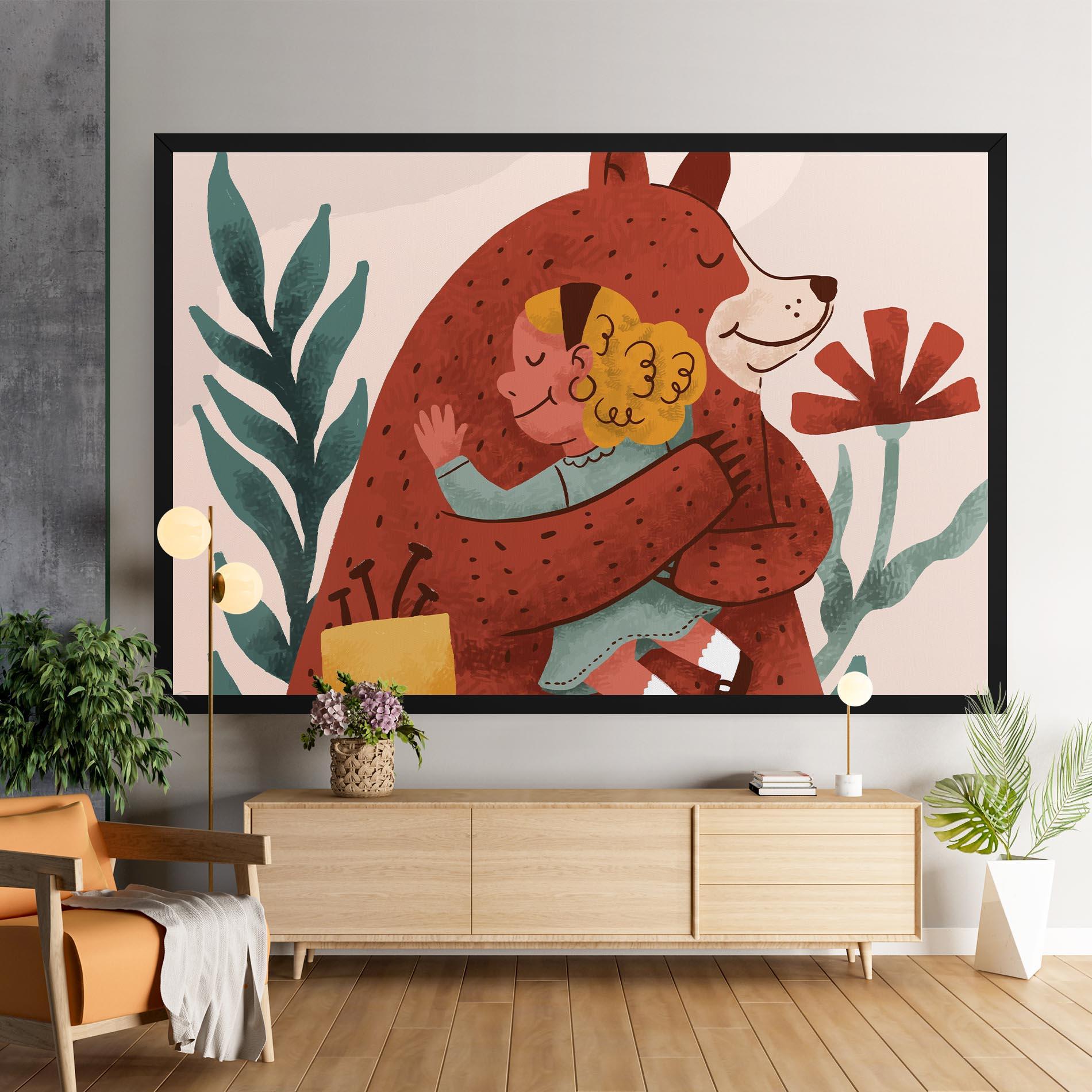 Tablou Canvas Bear Hug mockup 9