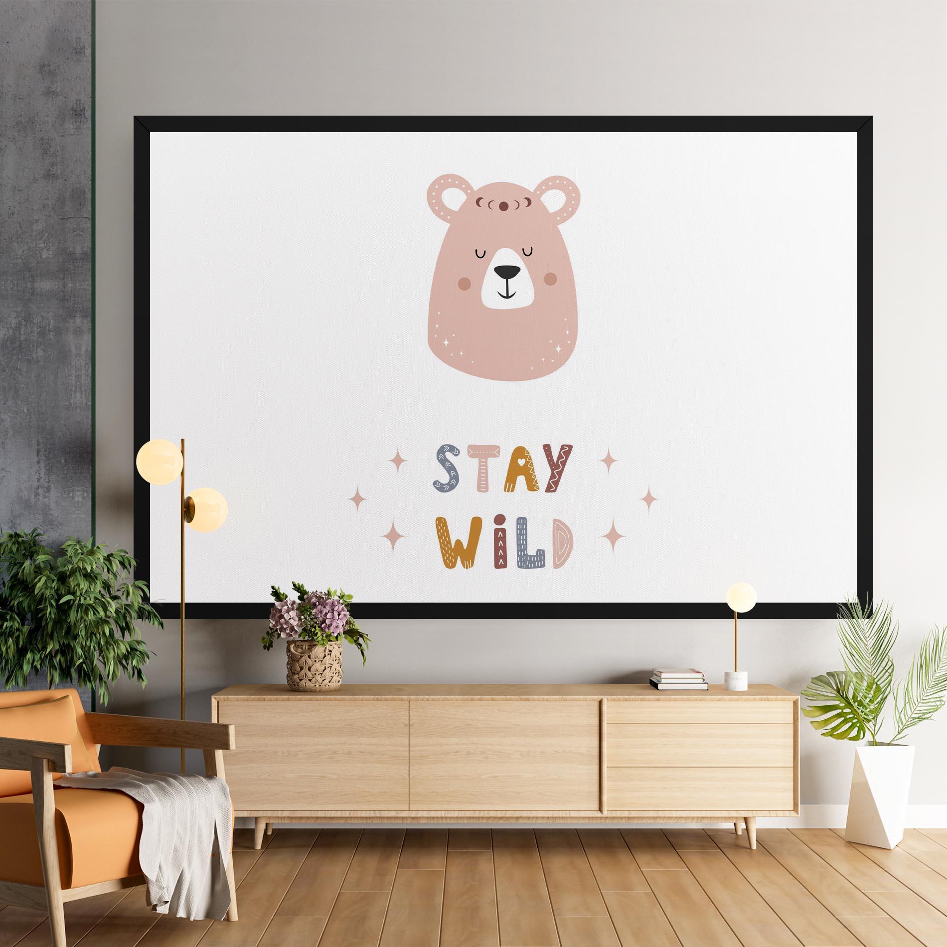 Tablou Canvas Brave Bear mockup 9