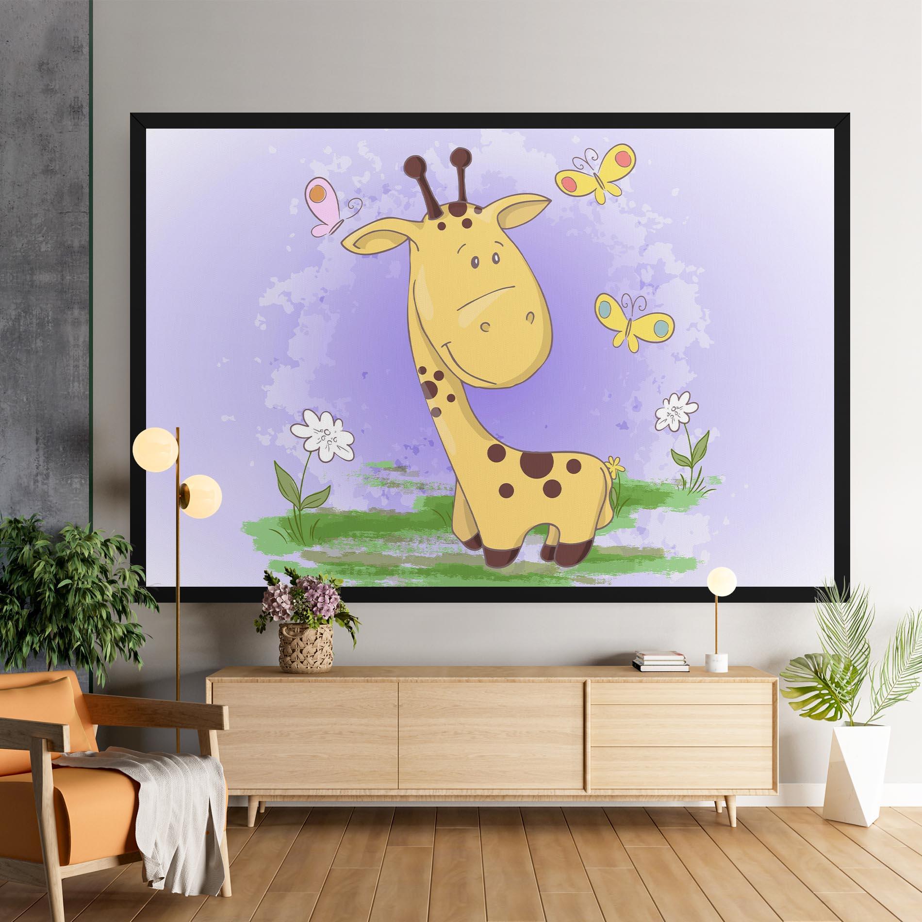 Tablou Canvas Cute Giraffe mockup 9
