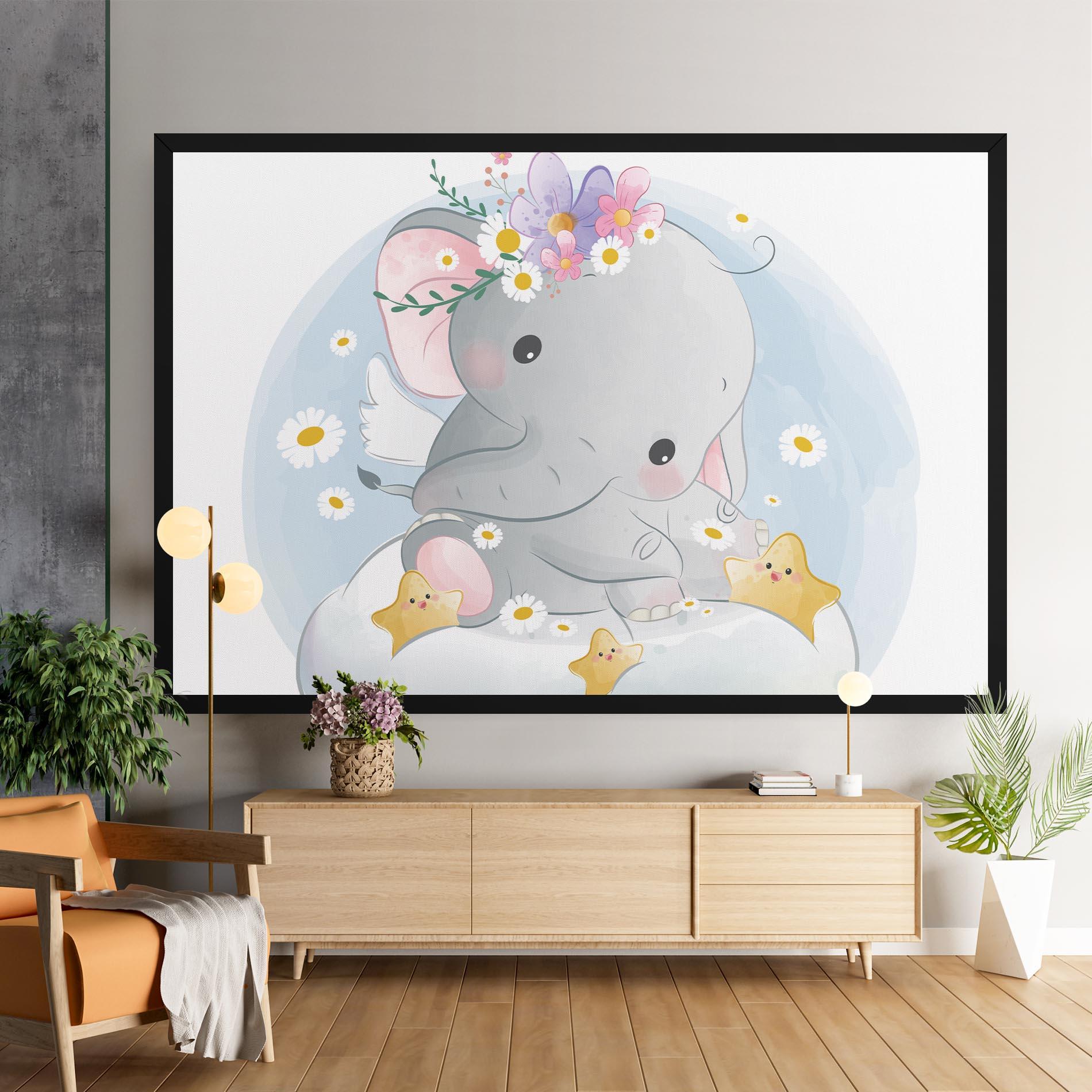 Tablou Canvas Elephant Stars mockup 9