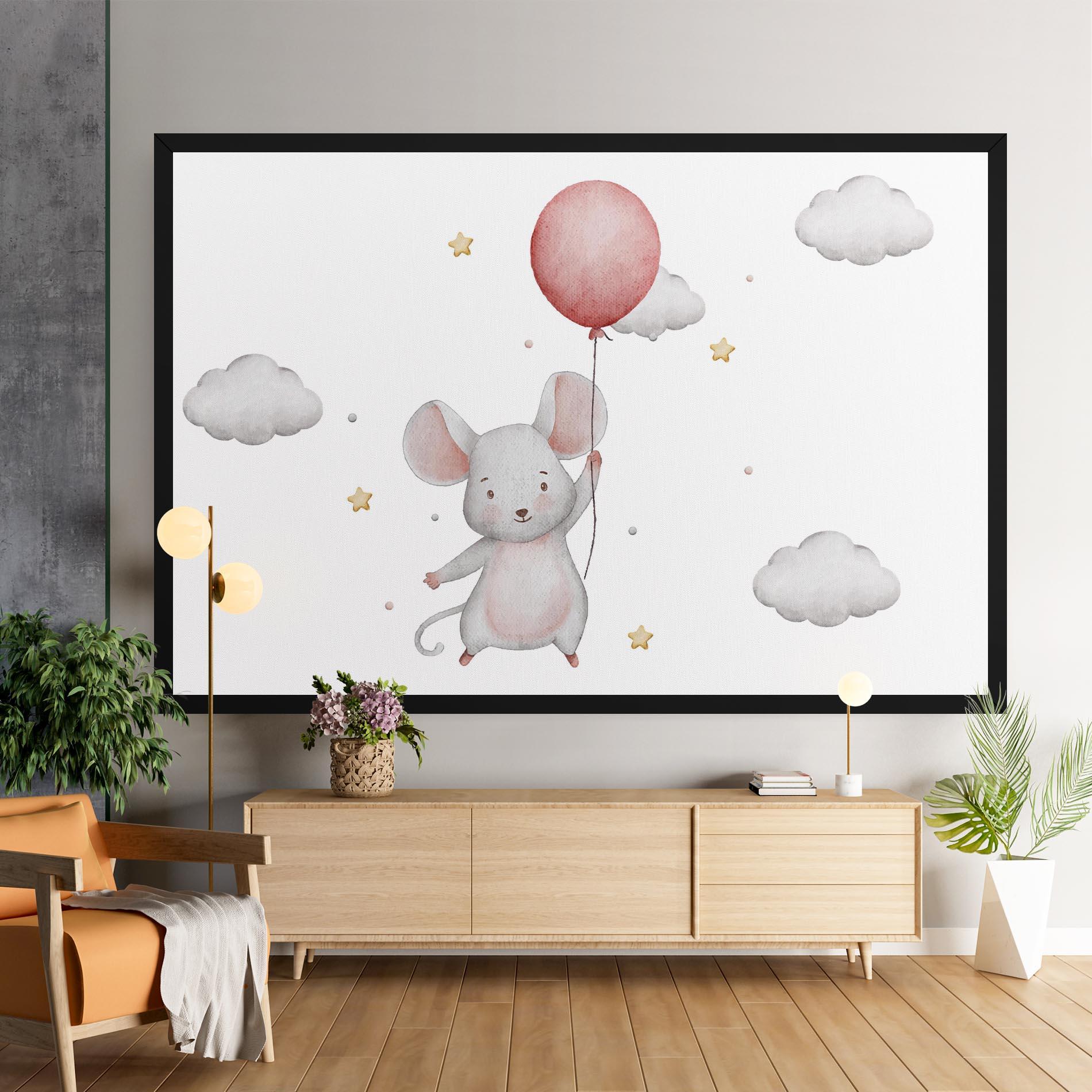 Tablou Canvas Mouse Balloon mockup 9