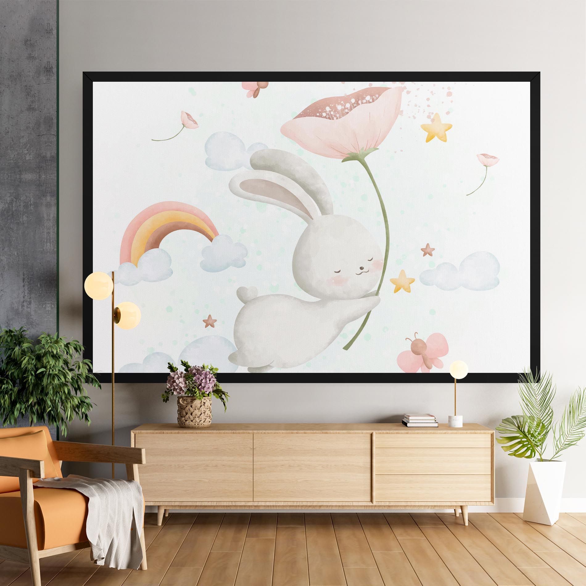Spring Flower Bunny mockup 9
