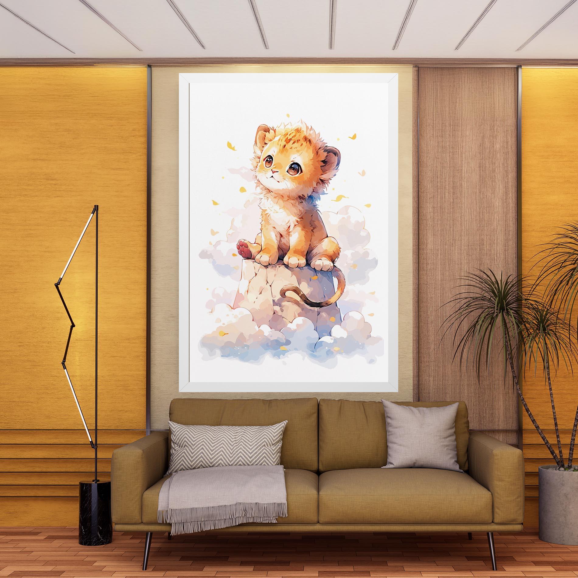 Tablou Canvas Cute Cloud Lion mockup 9