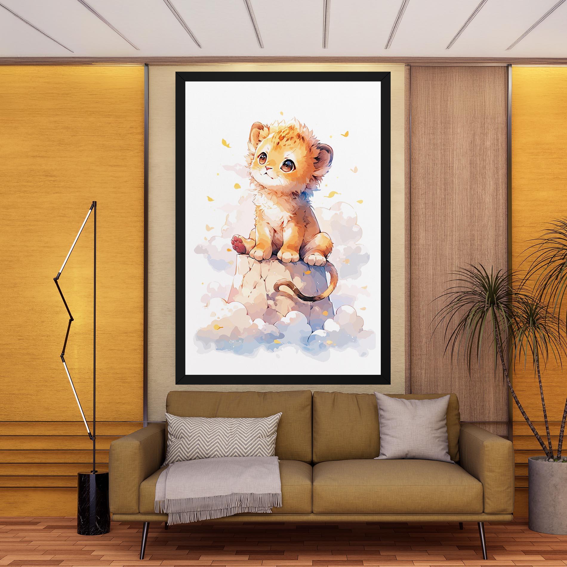 Tablou Canvas Cute Cloud Lion mockup 9