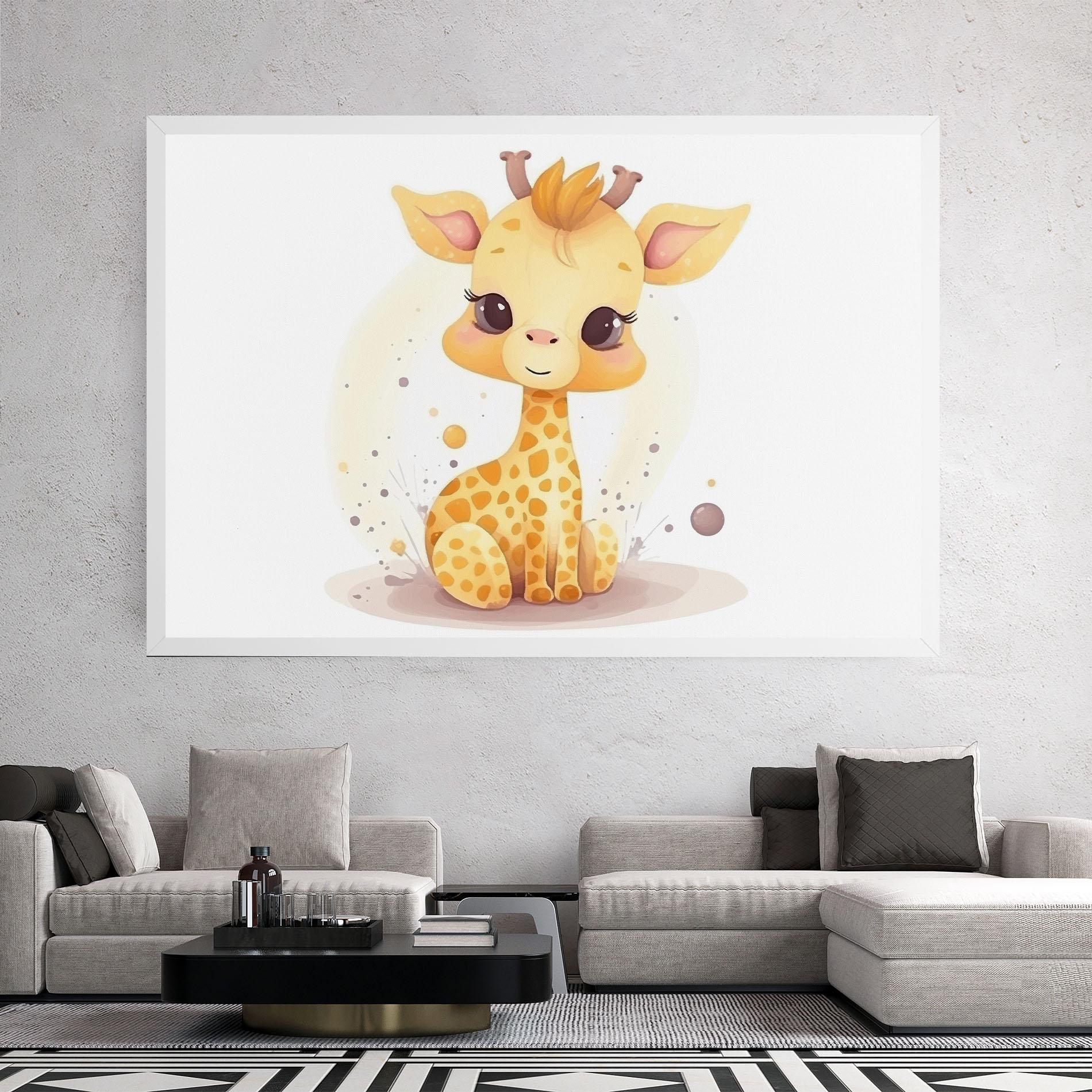 Tablou Canvas Adorable Giraffe mockup 2