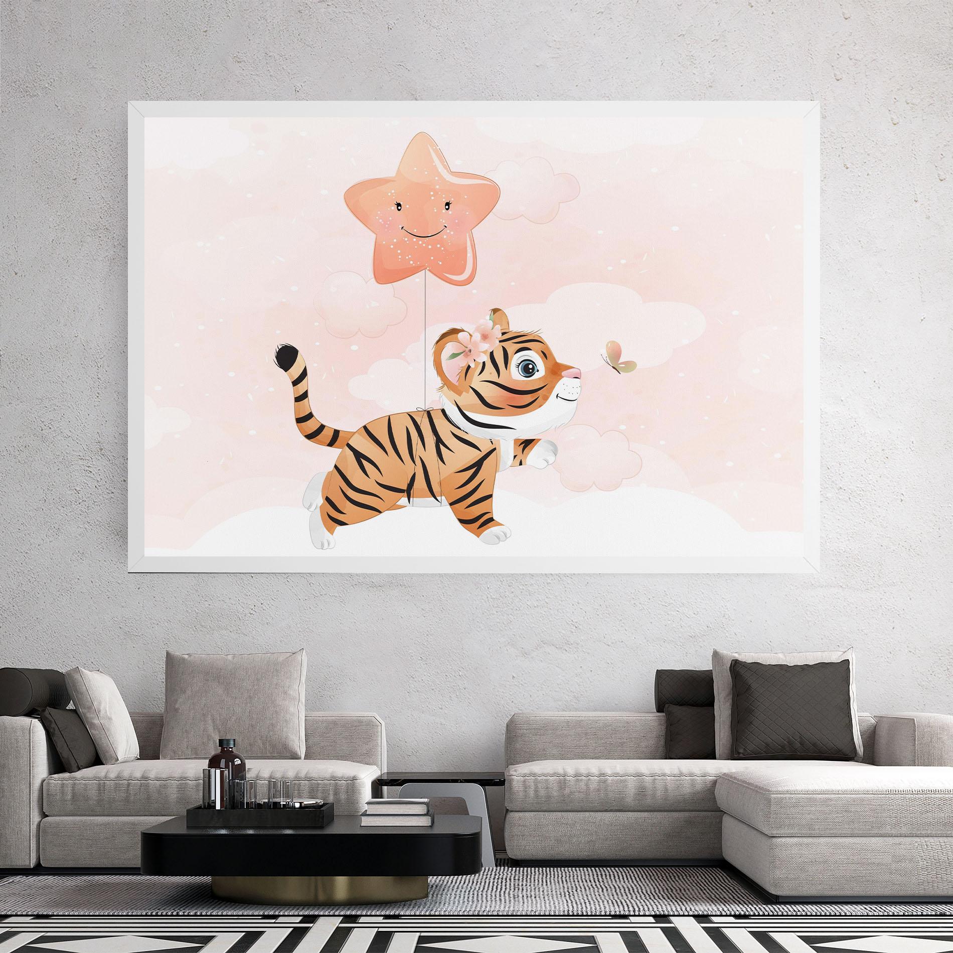 Tablou Canvas Baby Tiger Art mockup 2