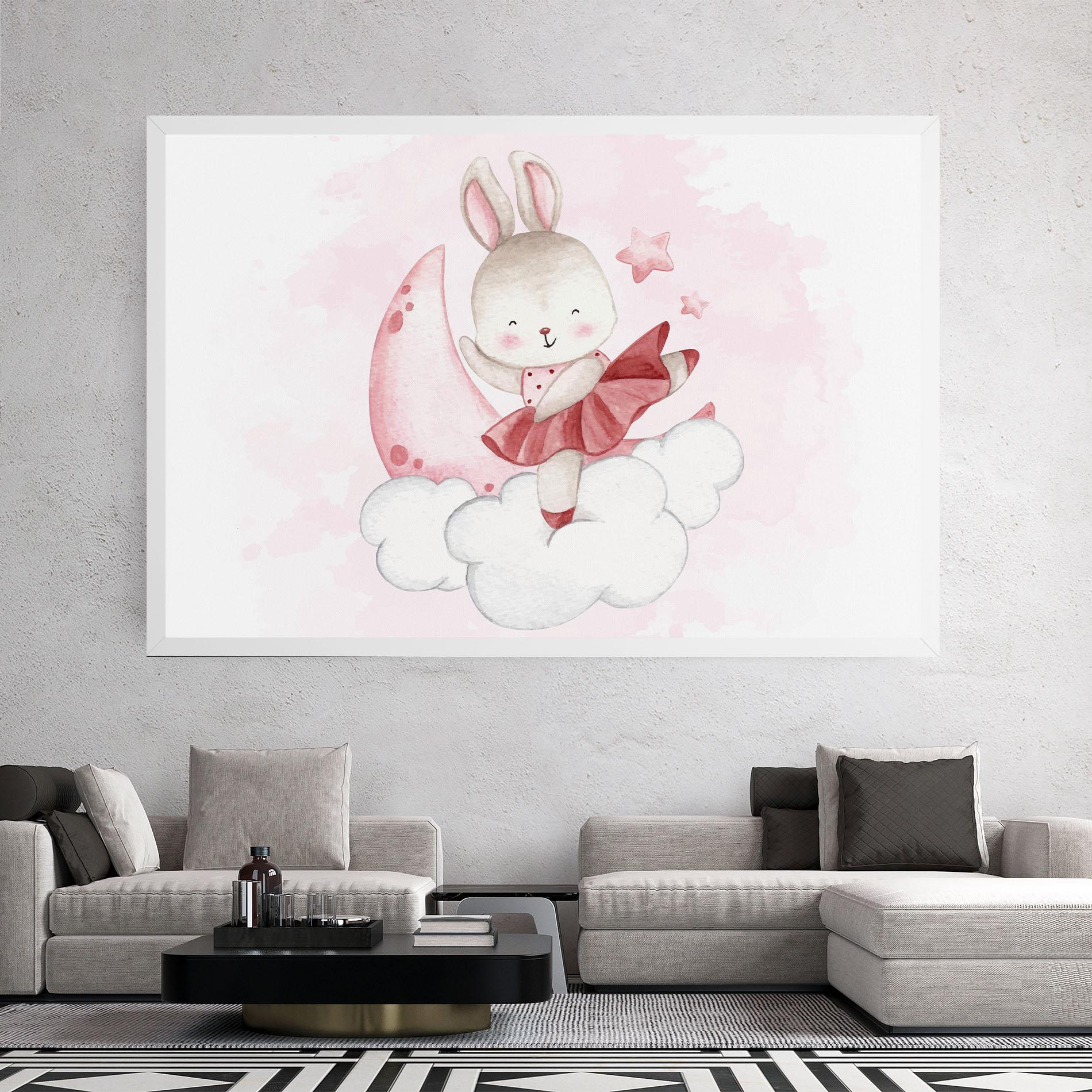 Tablou Canvas Ballerina Rabbit mockup 2