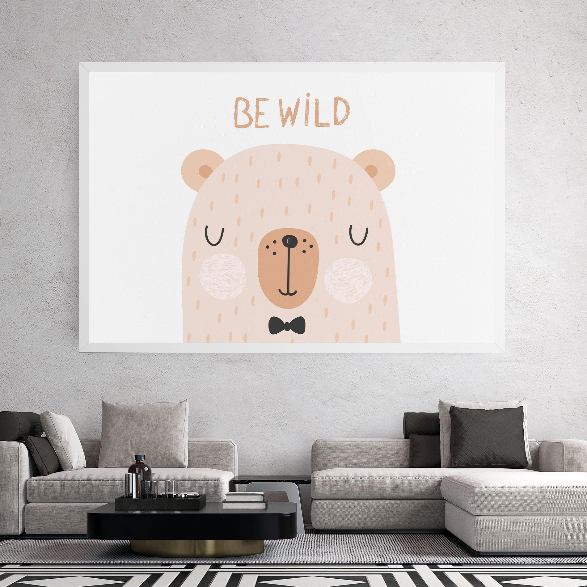 Tablou Canvas Bear Be Wild mockup 2