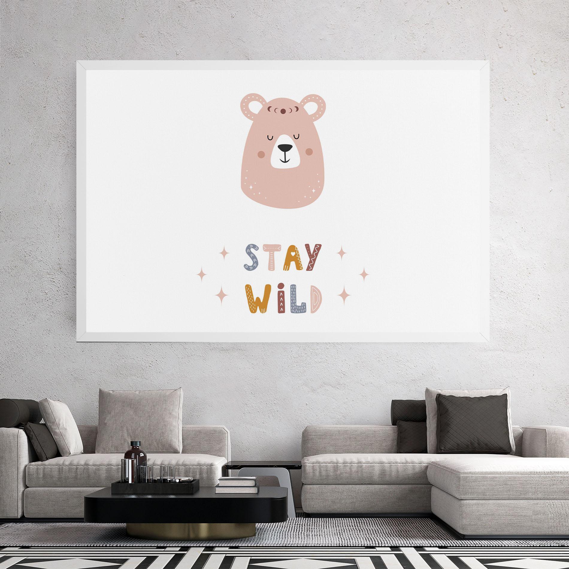 Tablou Canvas Brave Bear mockup 2