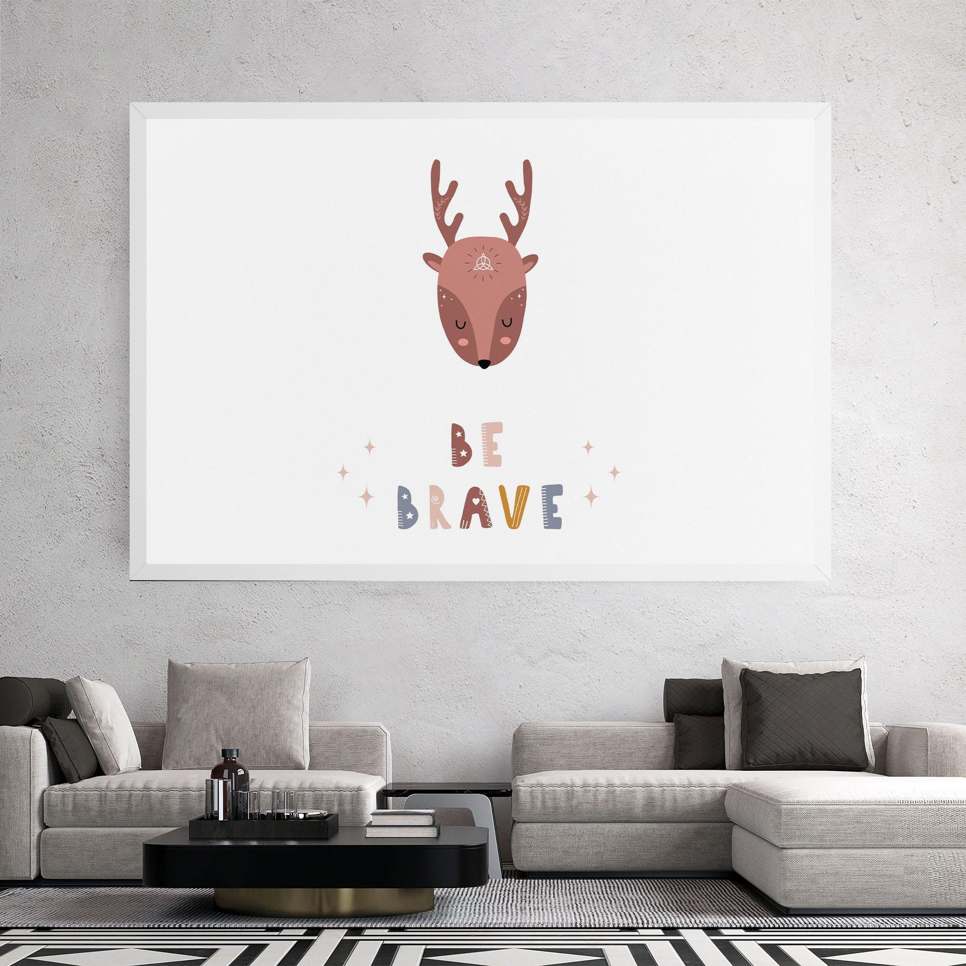 Tablou Canvas Brave Deer mockup 2