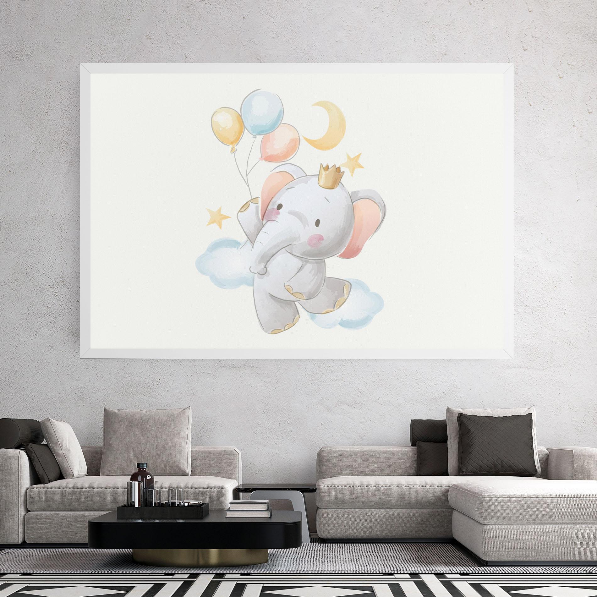 Tablou Canvas Elephant Flying mockup 2