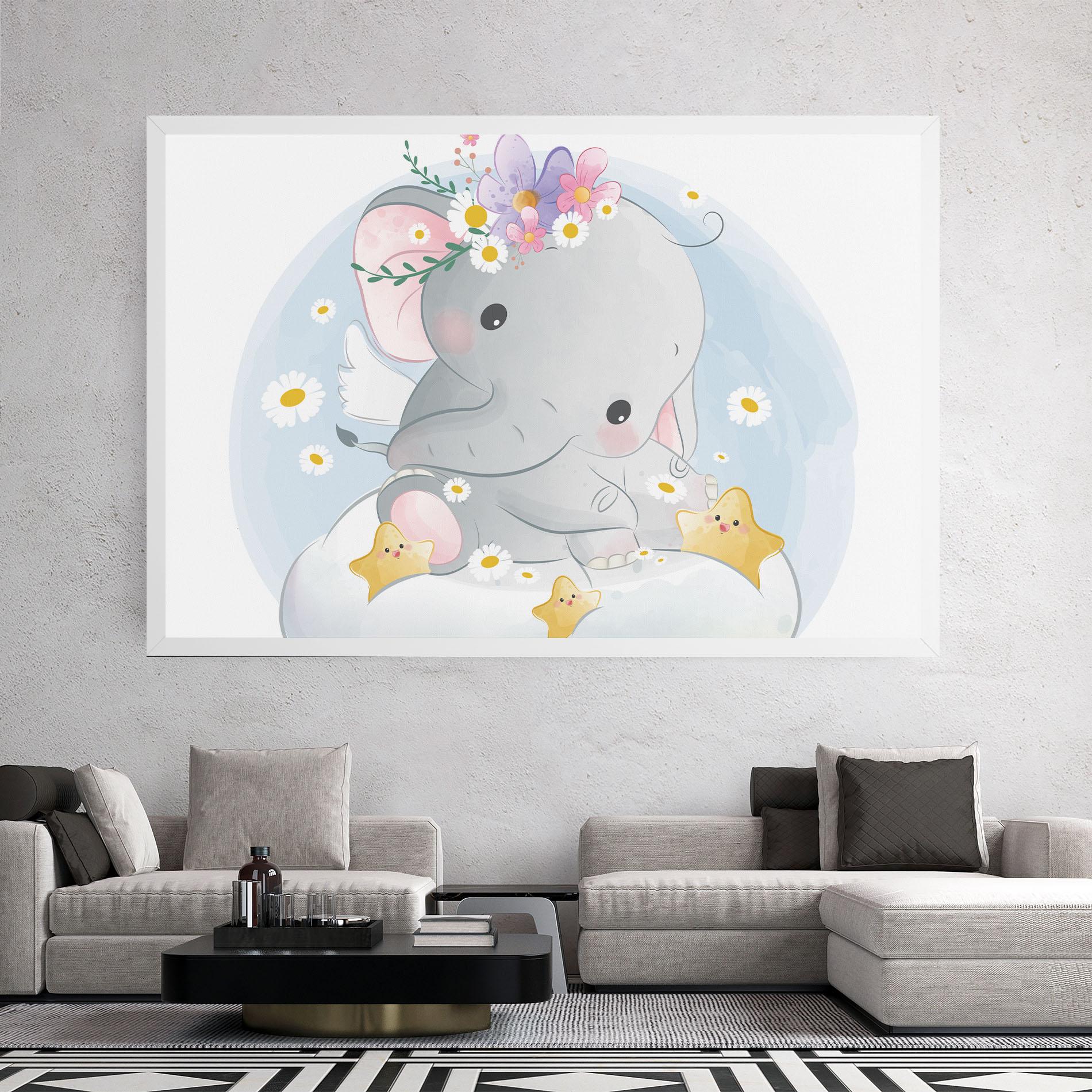 Tablou Canvas Elephant Stars mockup 2