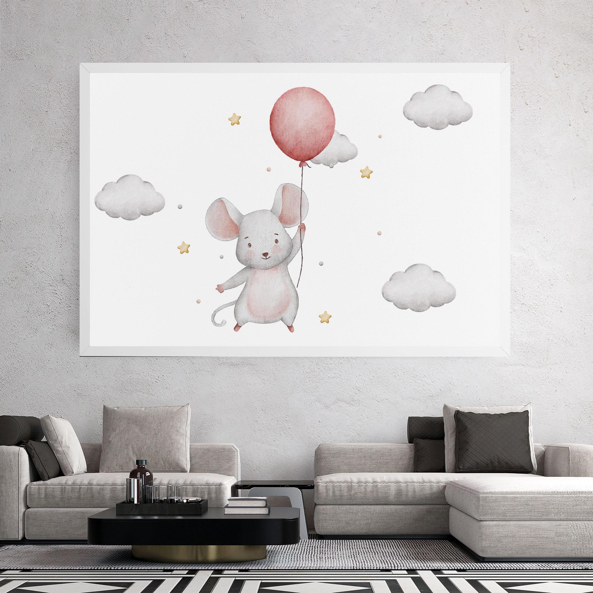 Tablou Canvas Mouse Balloon mockup 2