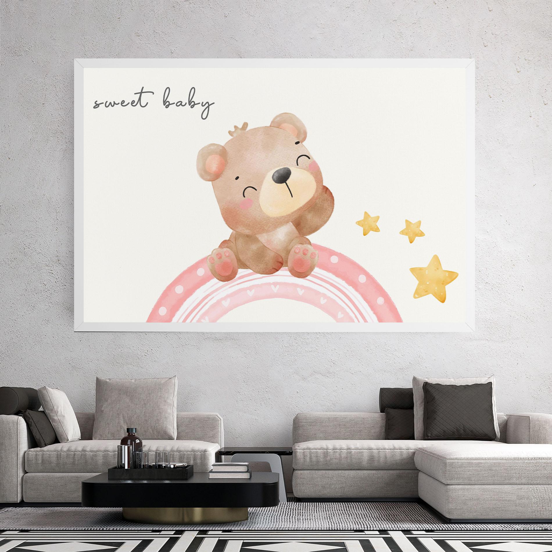 Tablou Canvas Sweet Baby Bear mockup 2