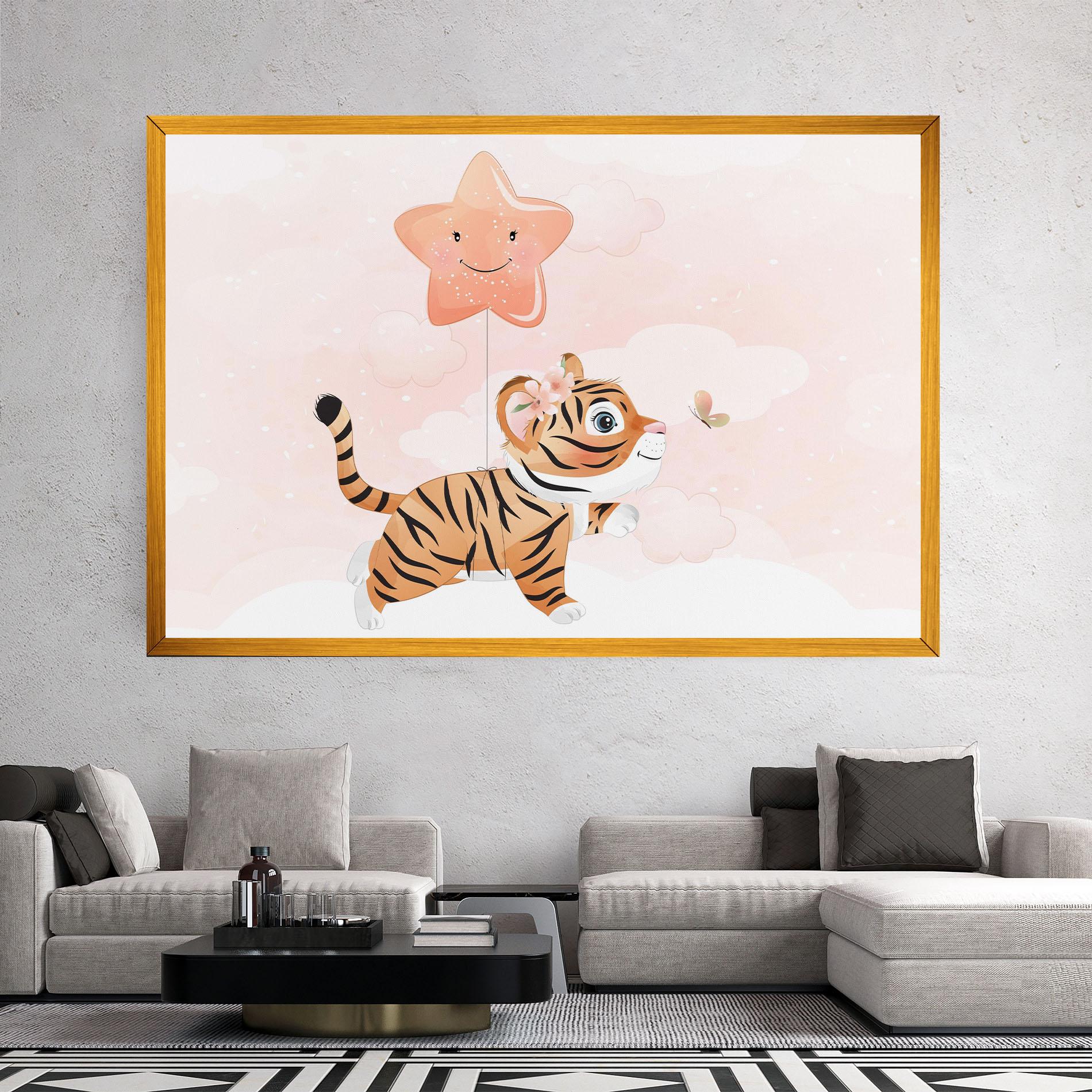 Tablou Canvas Baby Tiger Art mockup 2