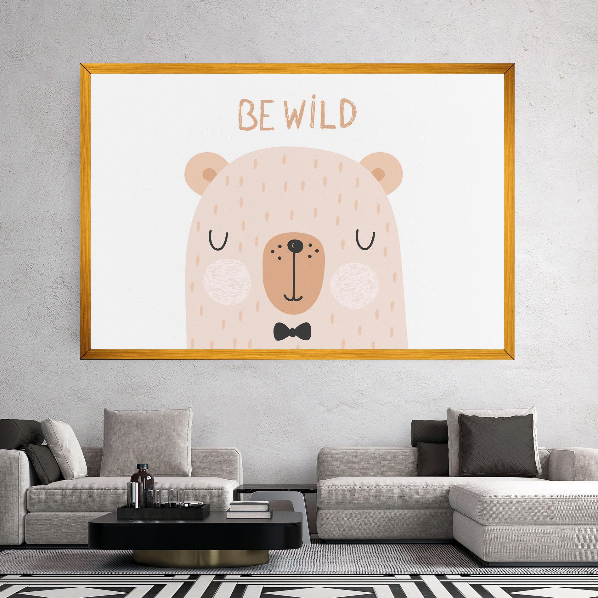 Tablou Canvas Bear Be Wild mockup 2