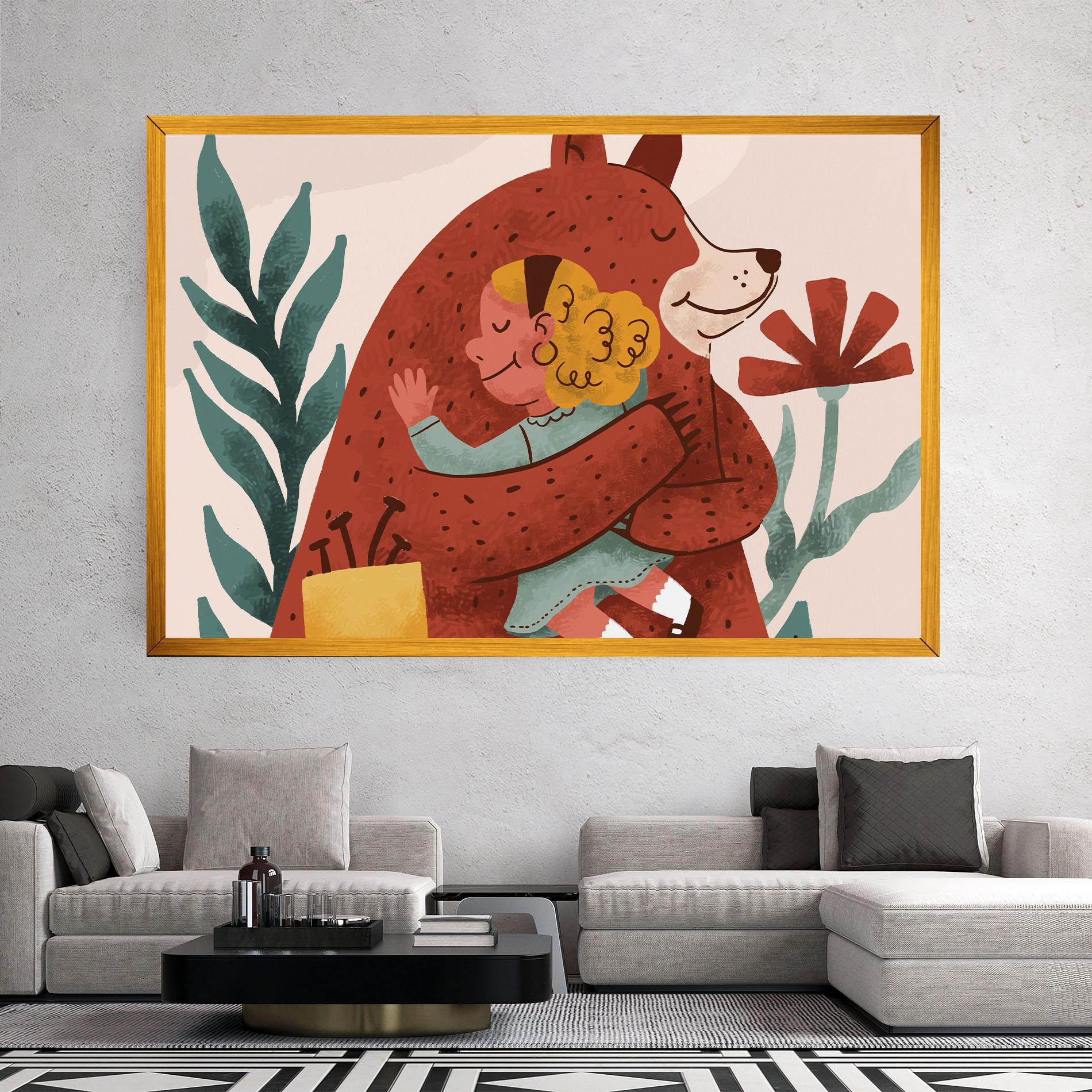 Tablou Canvas Bear Hug mockup 2