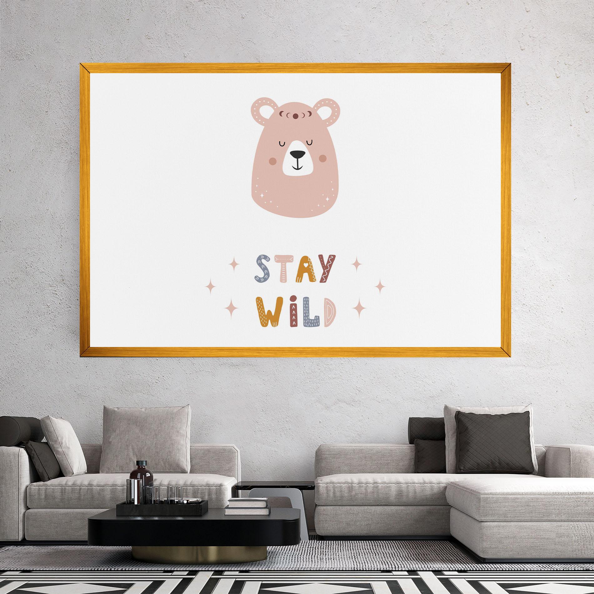Tablou Canvas Brave Bear mockup 2