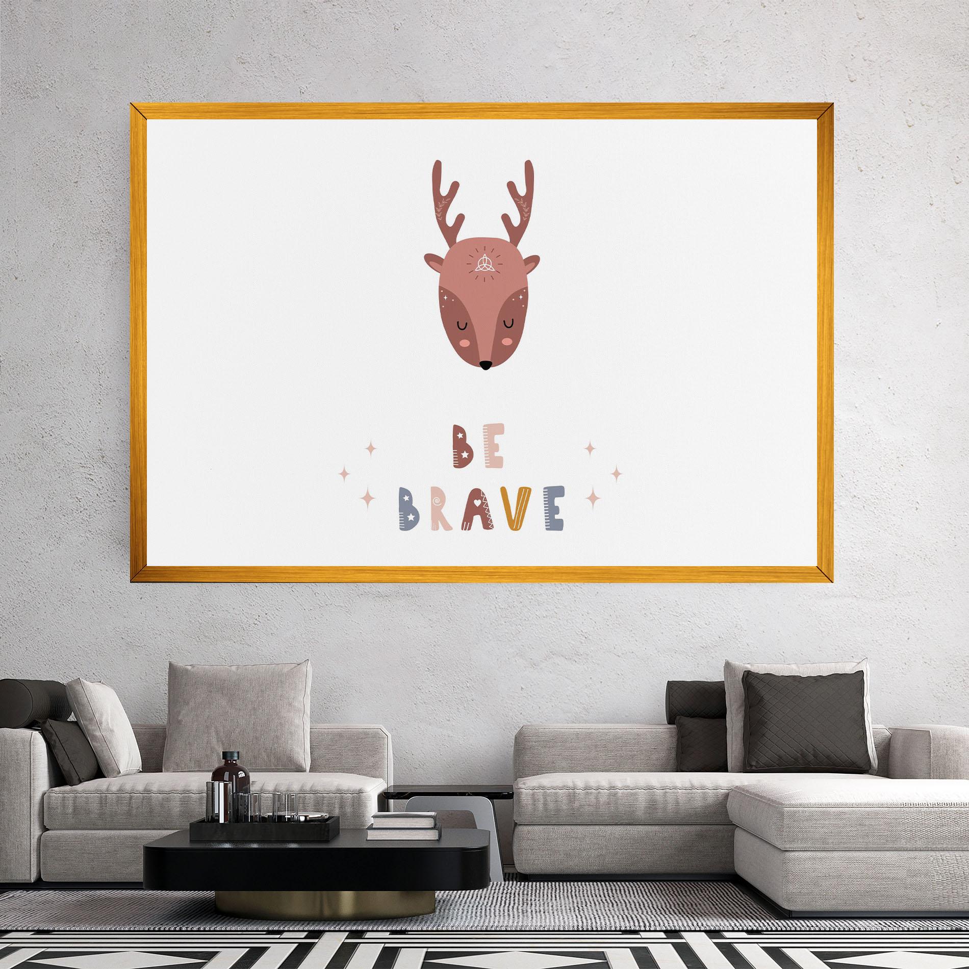 Tablou Canvas Brave Deer mockup 2