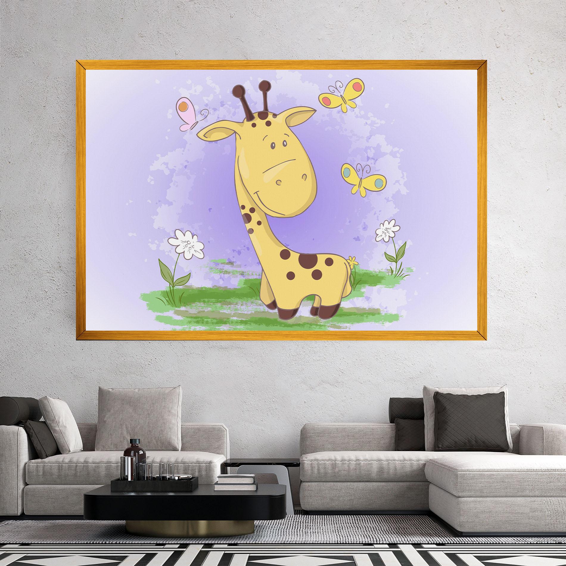 Tablou Canvas Cute Giraffe mockup 2