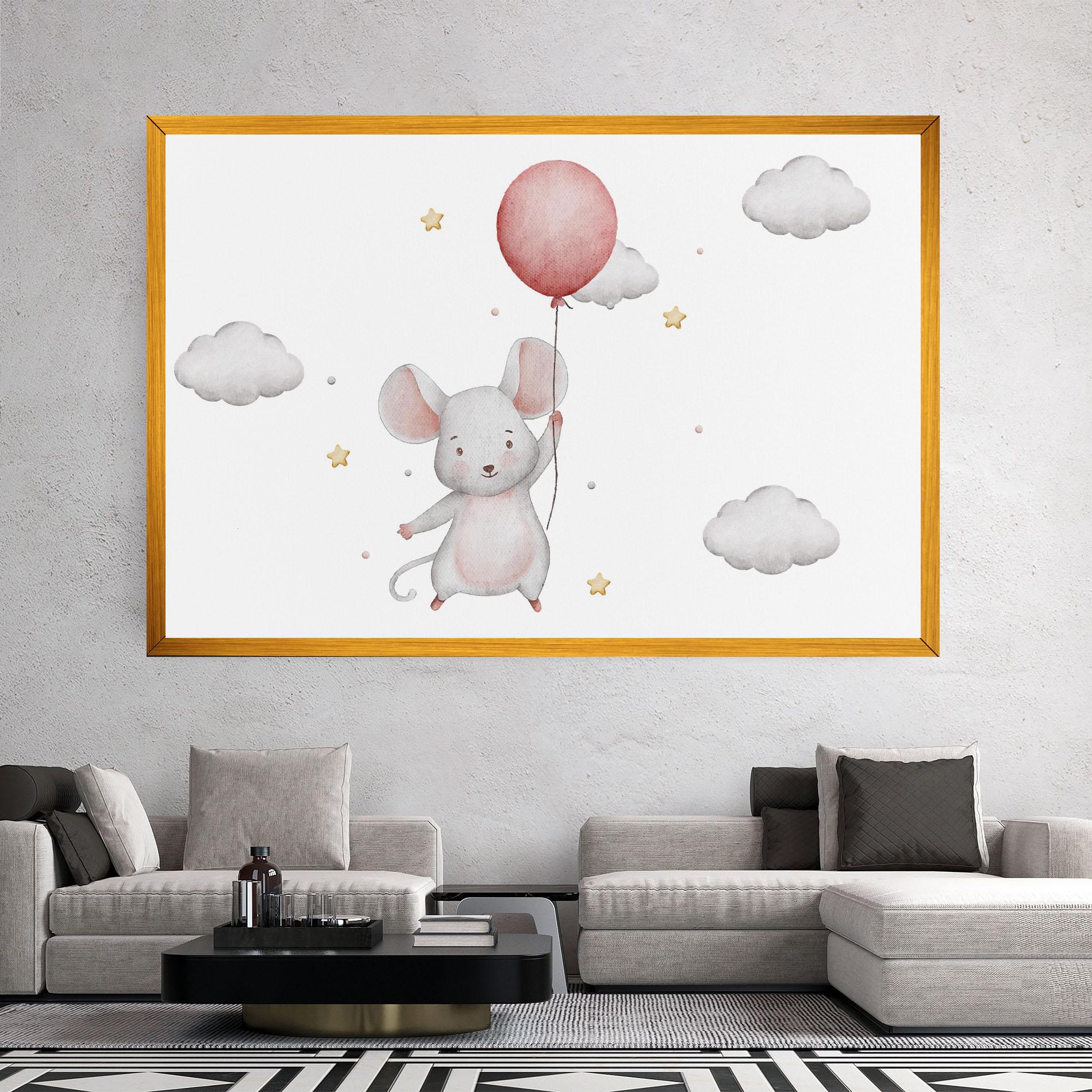 Tablou Canvas Mouse Balloon mockup 2