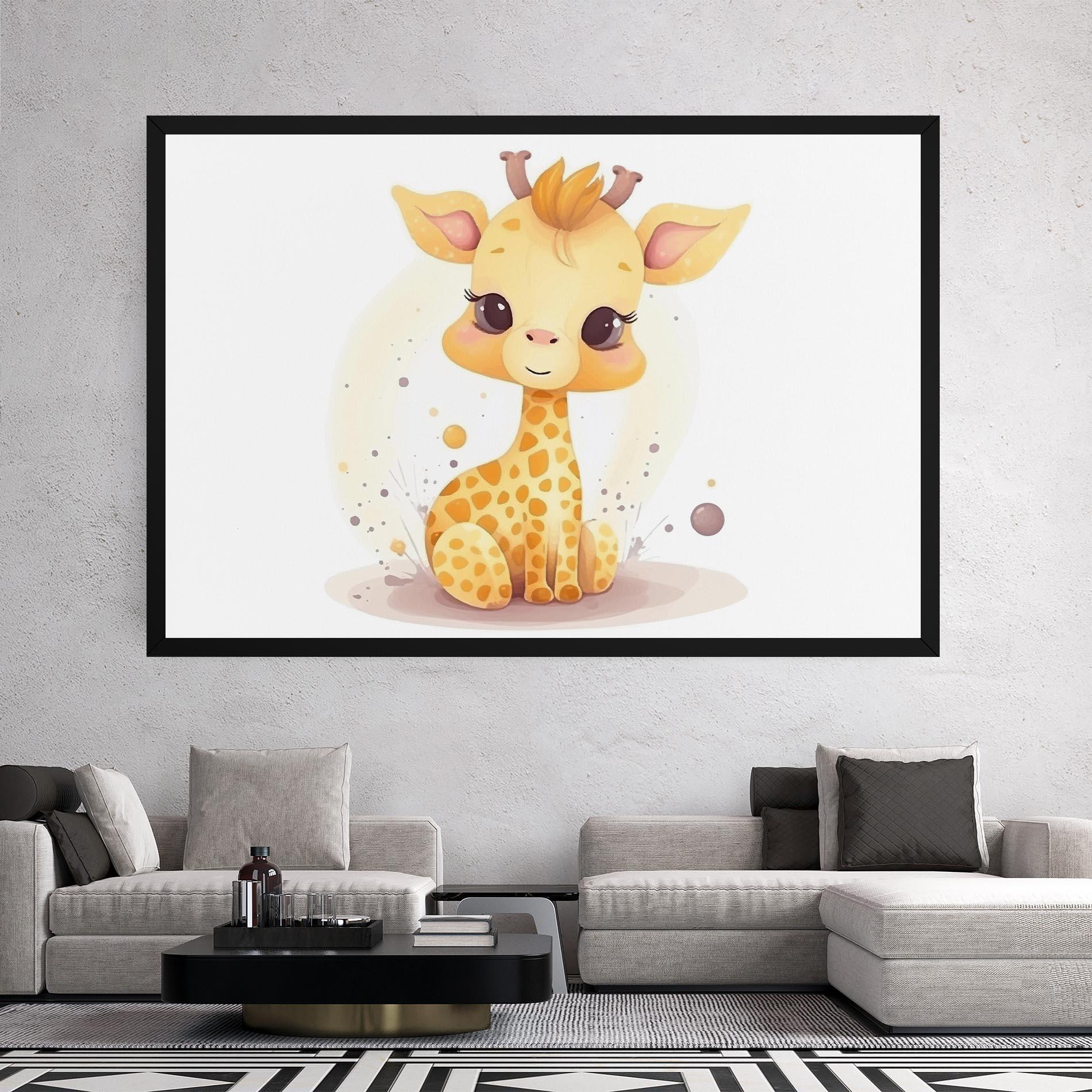 Tablou Canvas Adorable Giraffe mockup 2