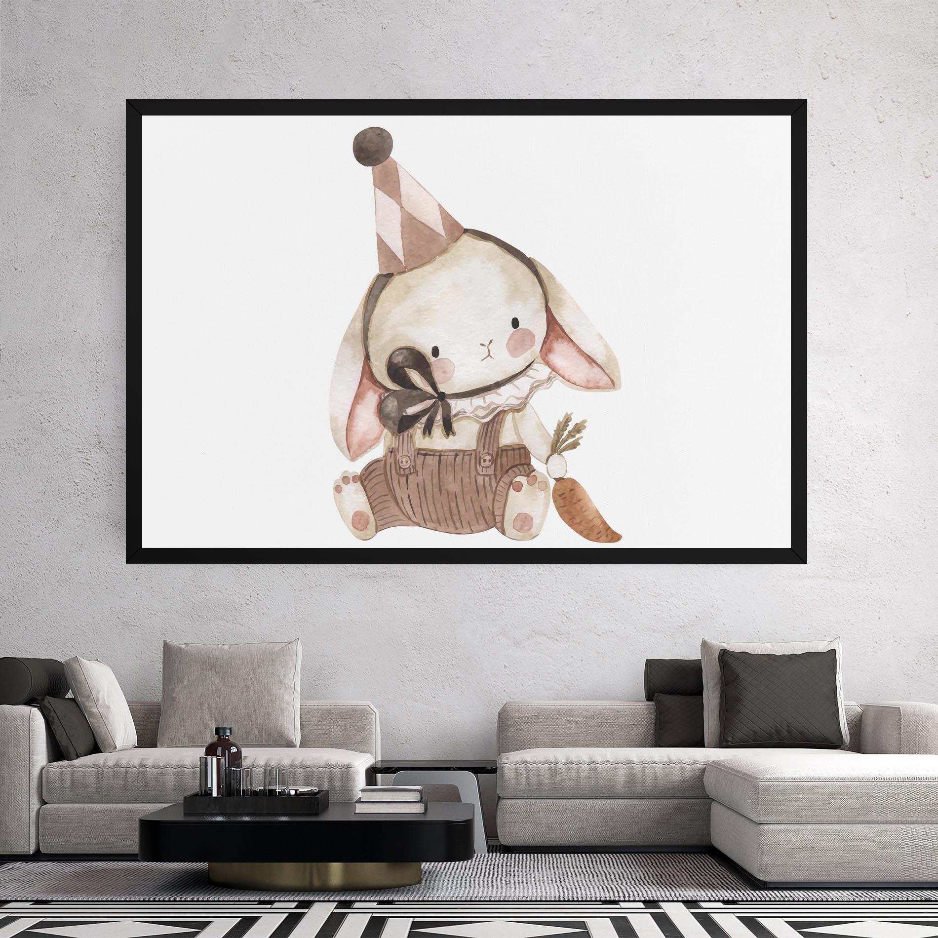 Tablou Canvas Baby Brown Rabbit mockup 2