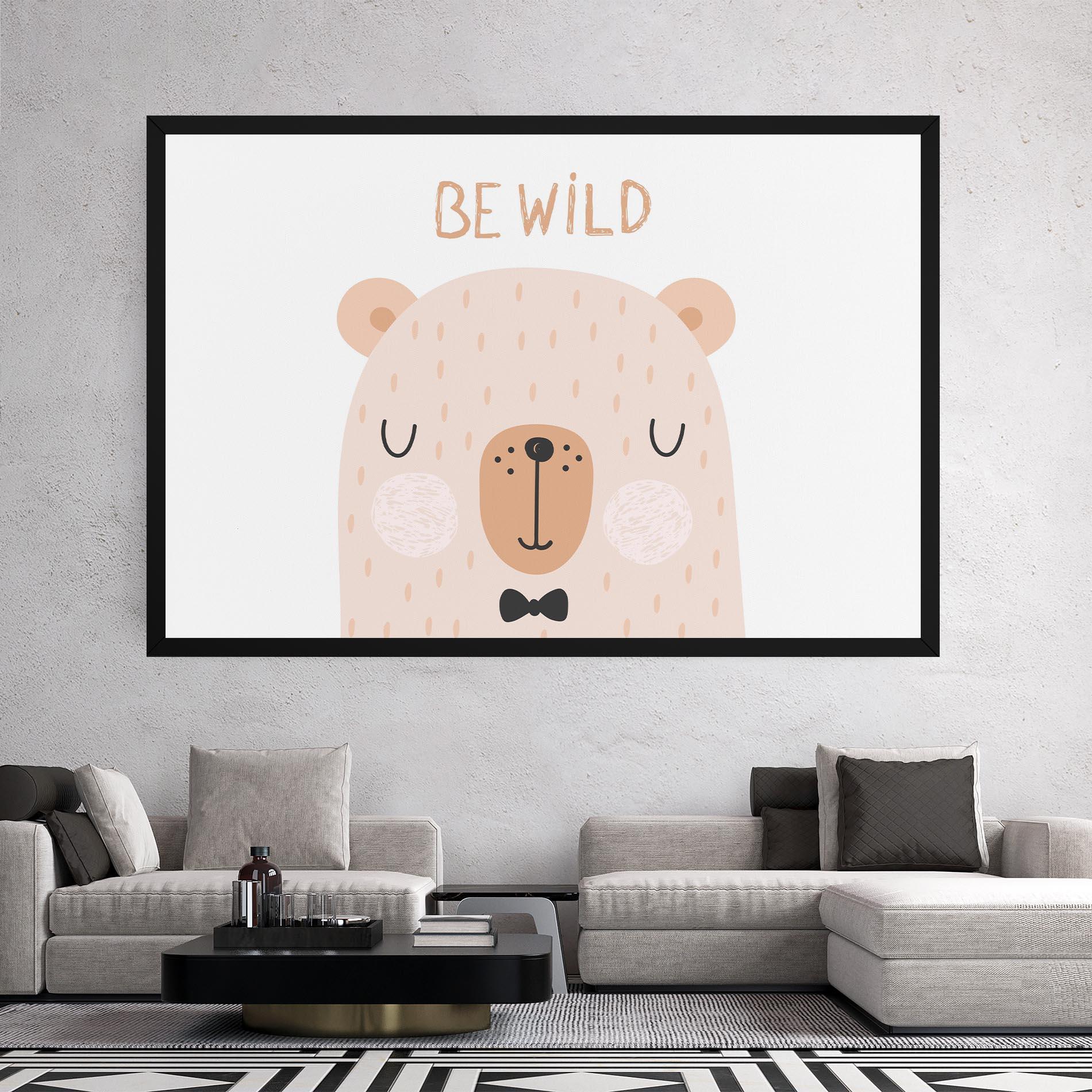 Tablou Canvas Bear Be Wild mockup 2