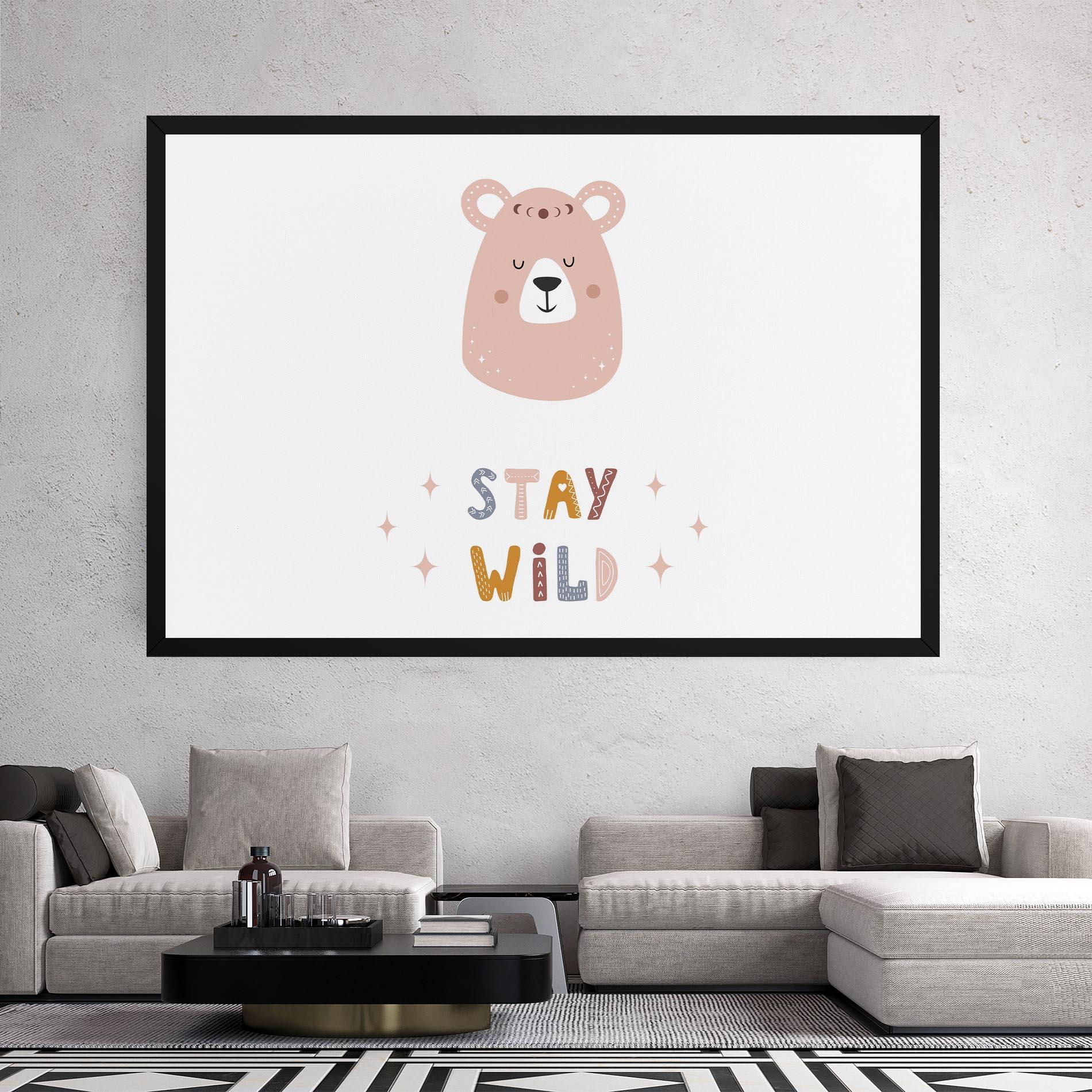 Tablou Canvas Brave Bear mockup 2