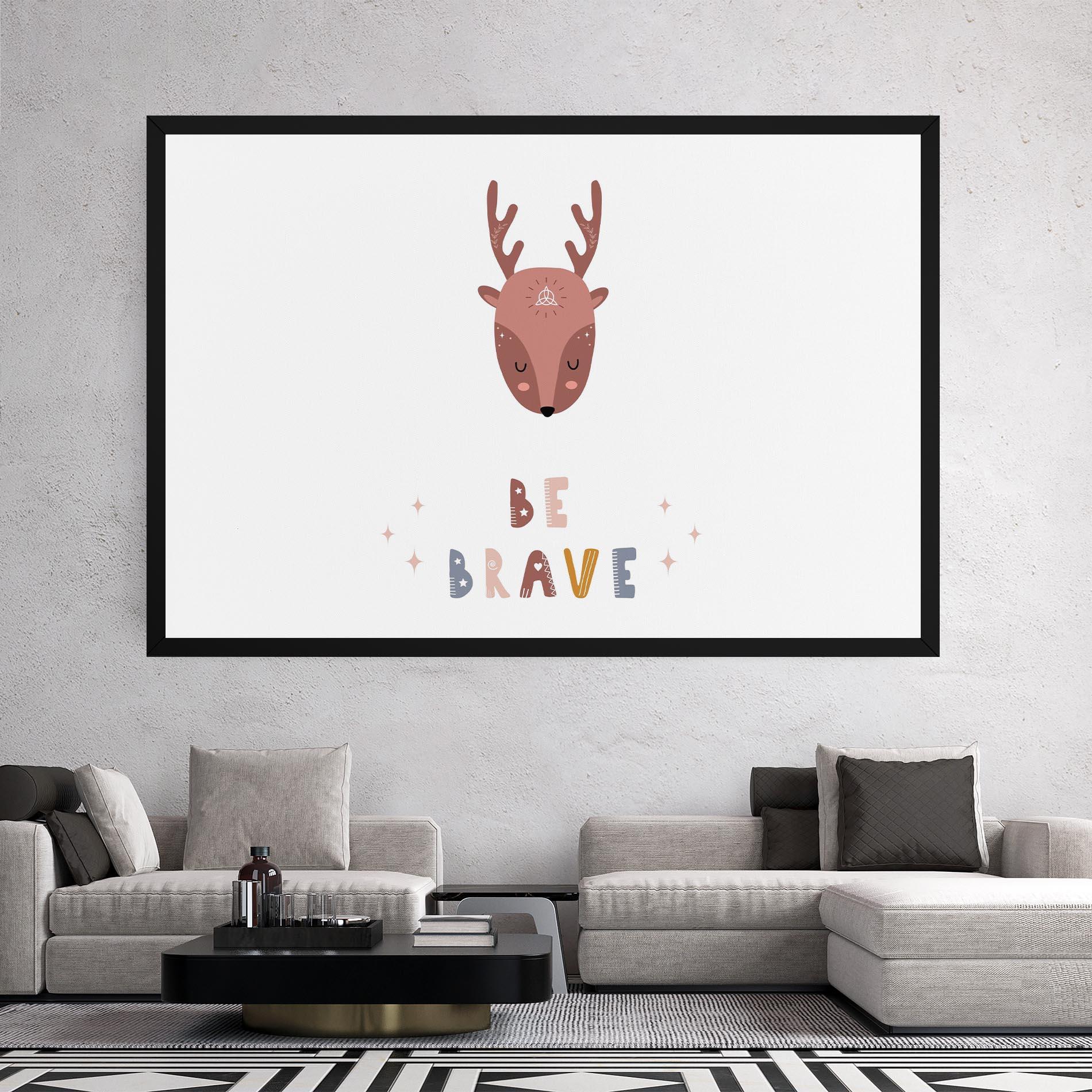 Tablou Canvas Brave Deer mockup 2
