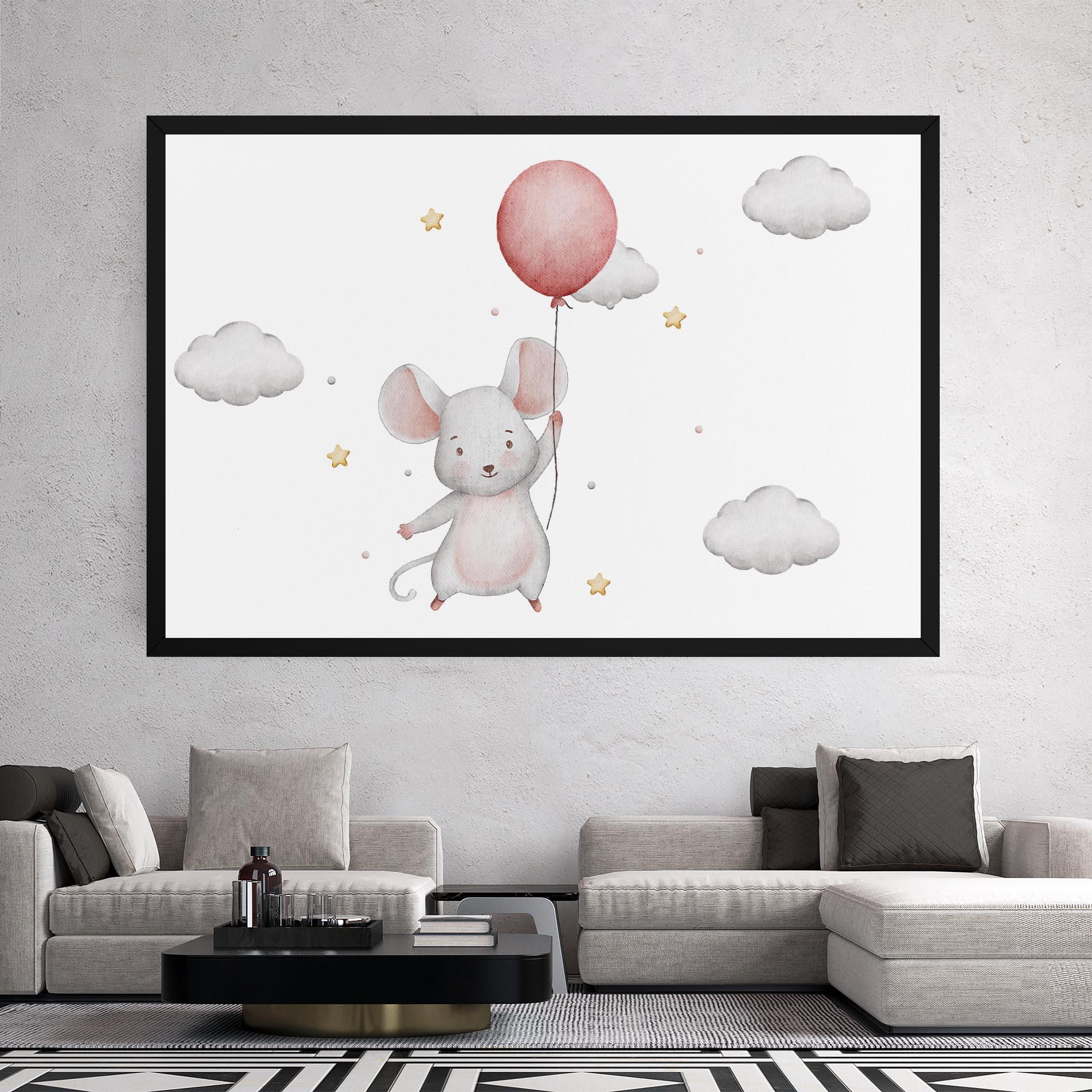 Tablou Canvas Mouse Balloon mockup 2