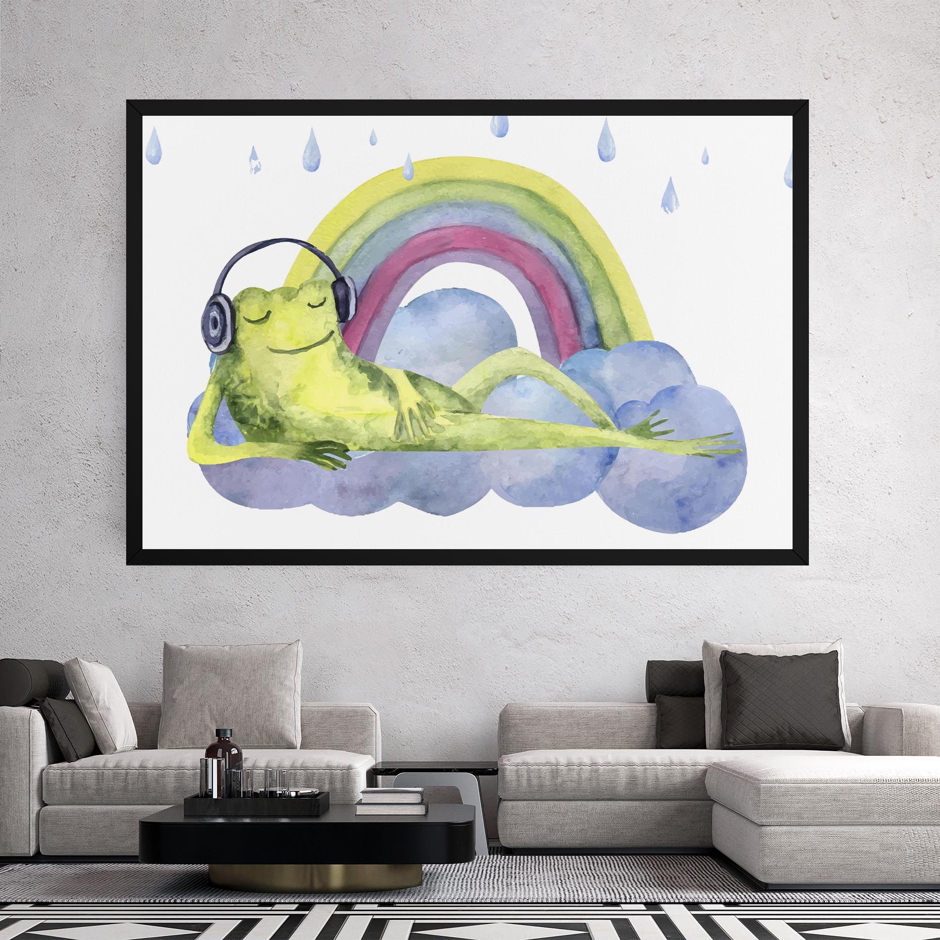 Rainbow Frog mockup 2