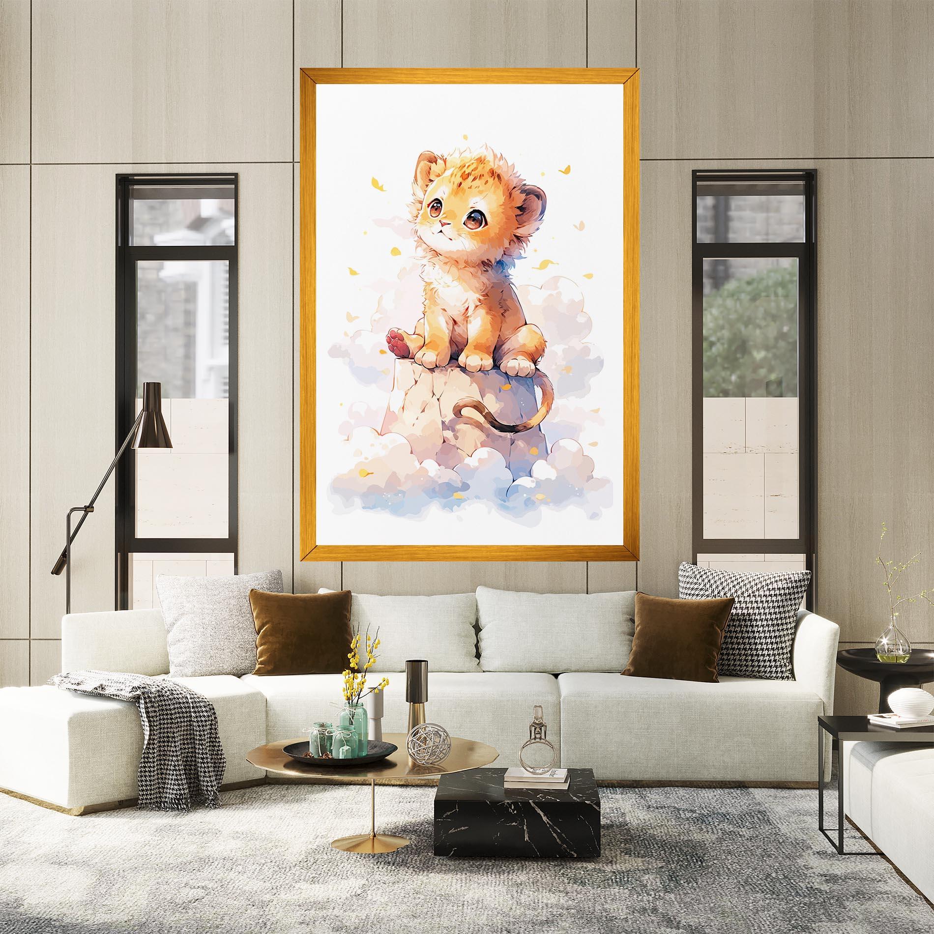 Tablou Canvas Cute Cloud Lion mockup 2