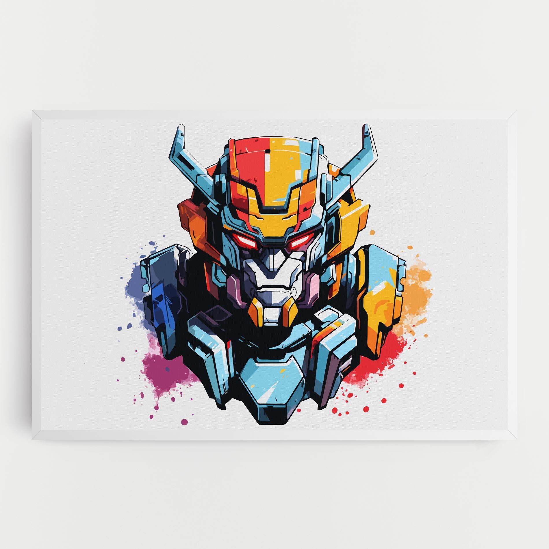 Tablou Canvas Colorful Robot mockup 0