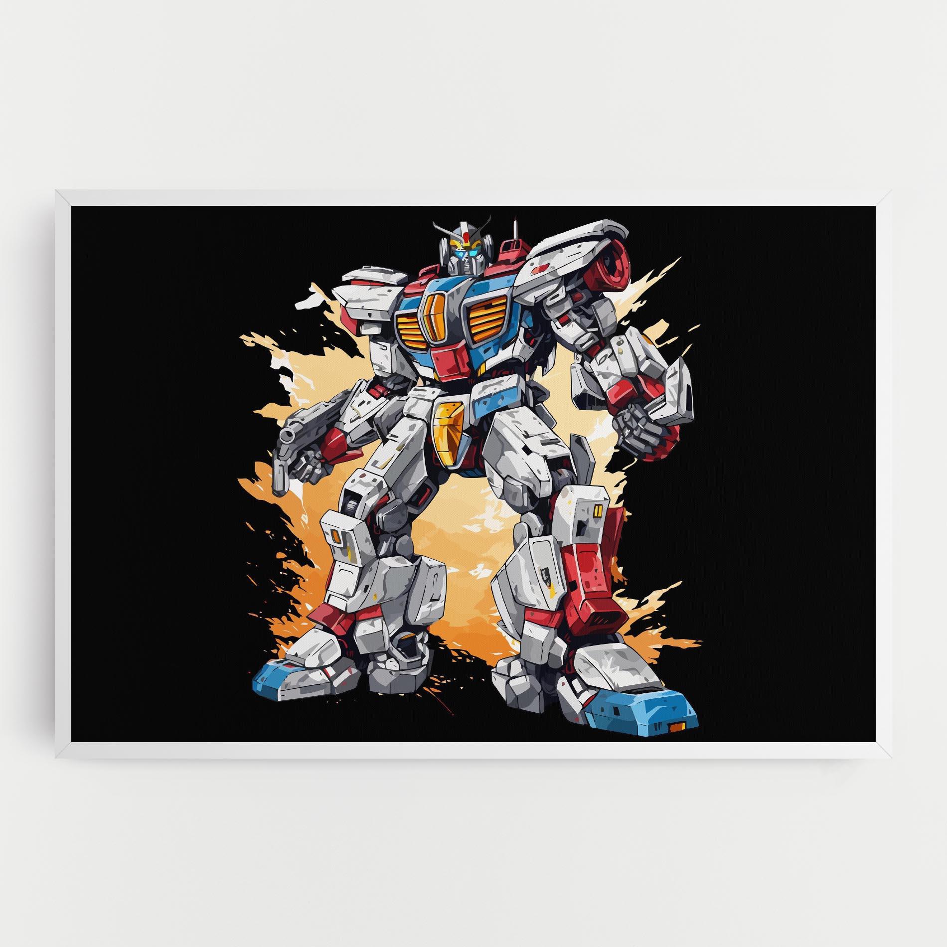 Tablou Canvas Crazy Robot mockup 0