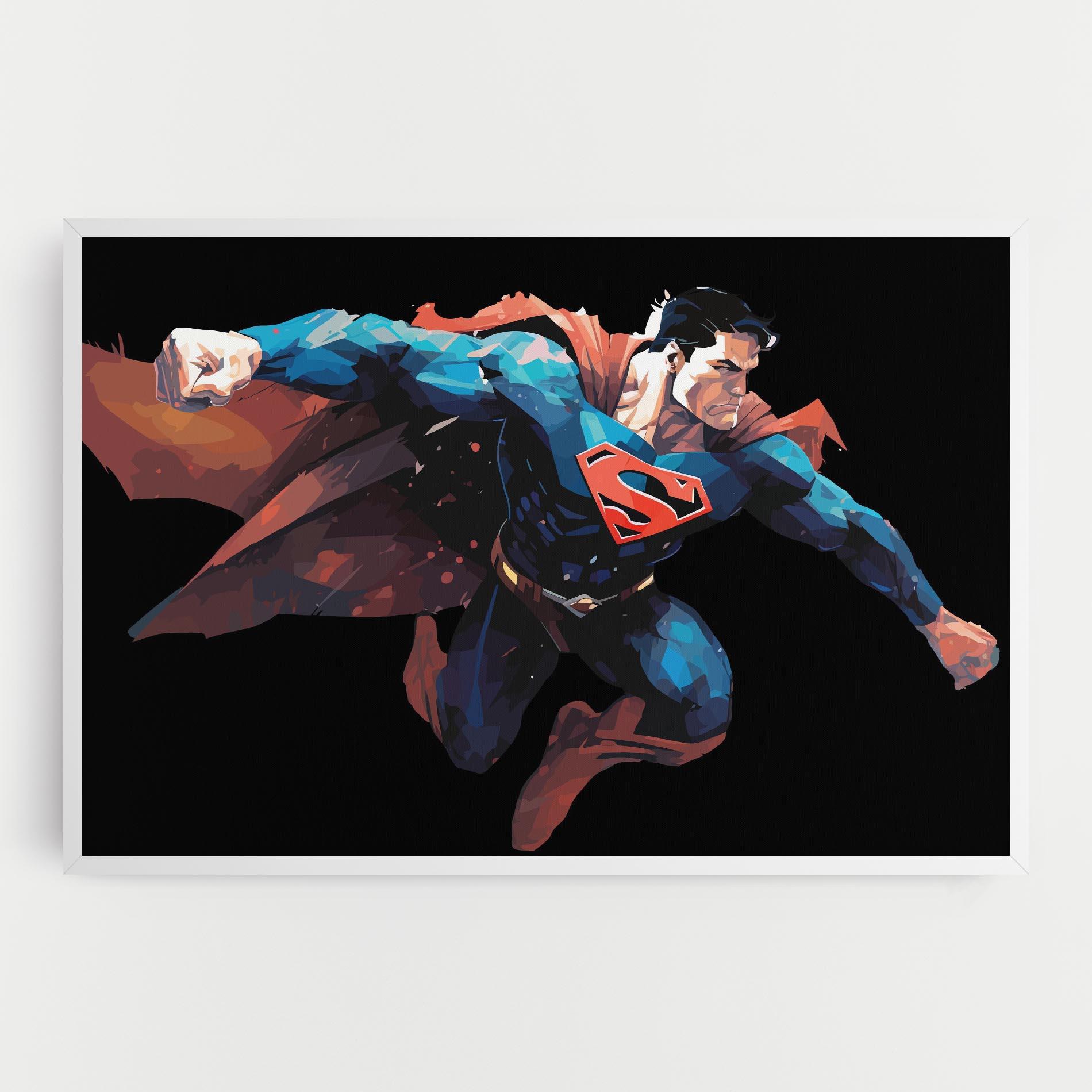 Tablou Canvas Superman Jump mockup 0