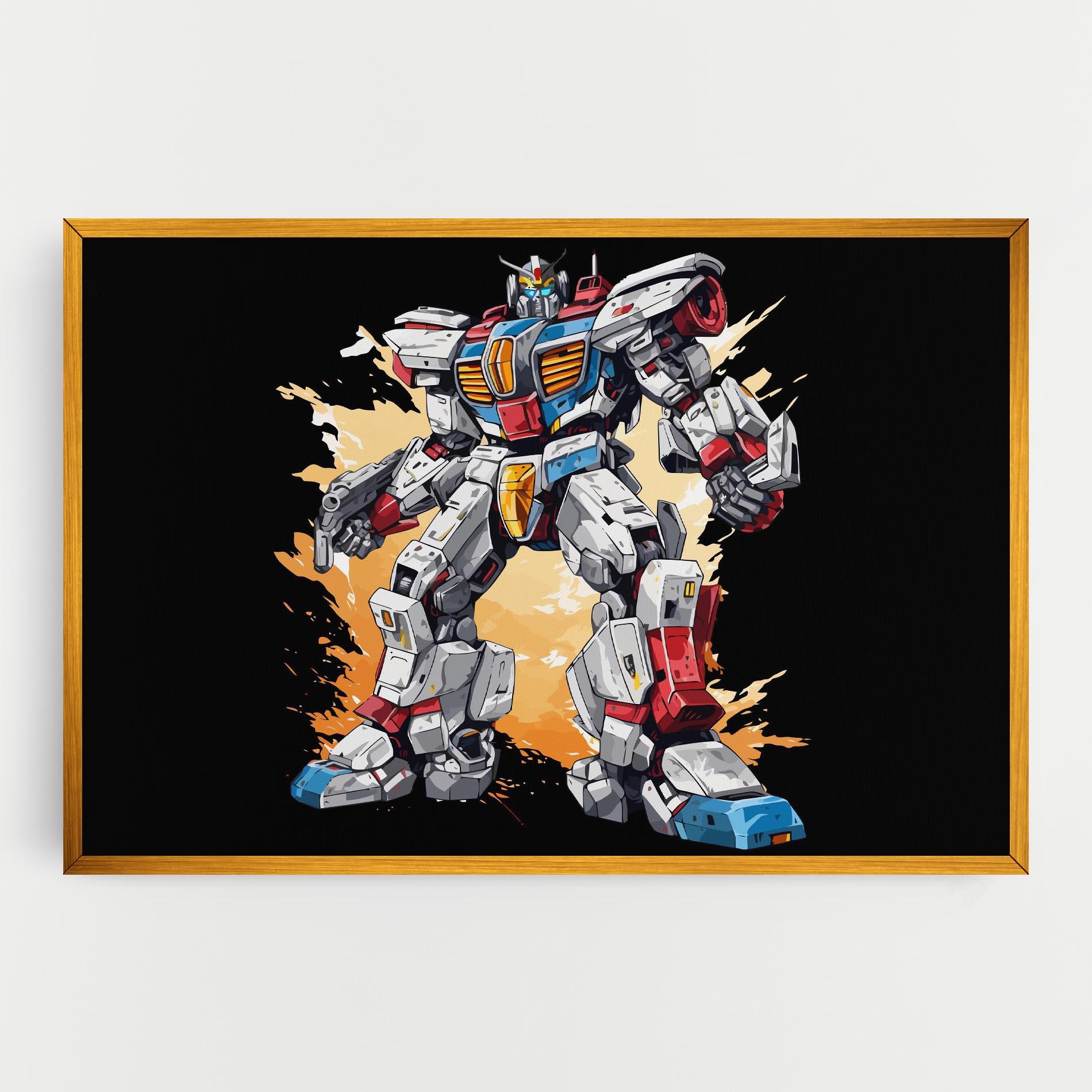 Tablou Canvas Crazy Robot mockup 0