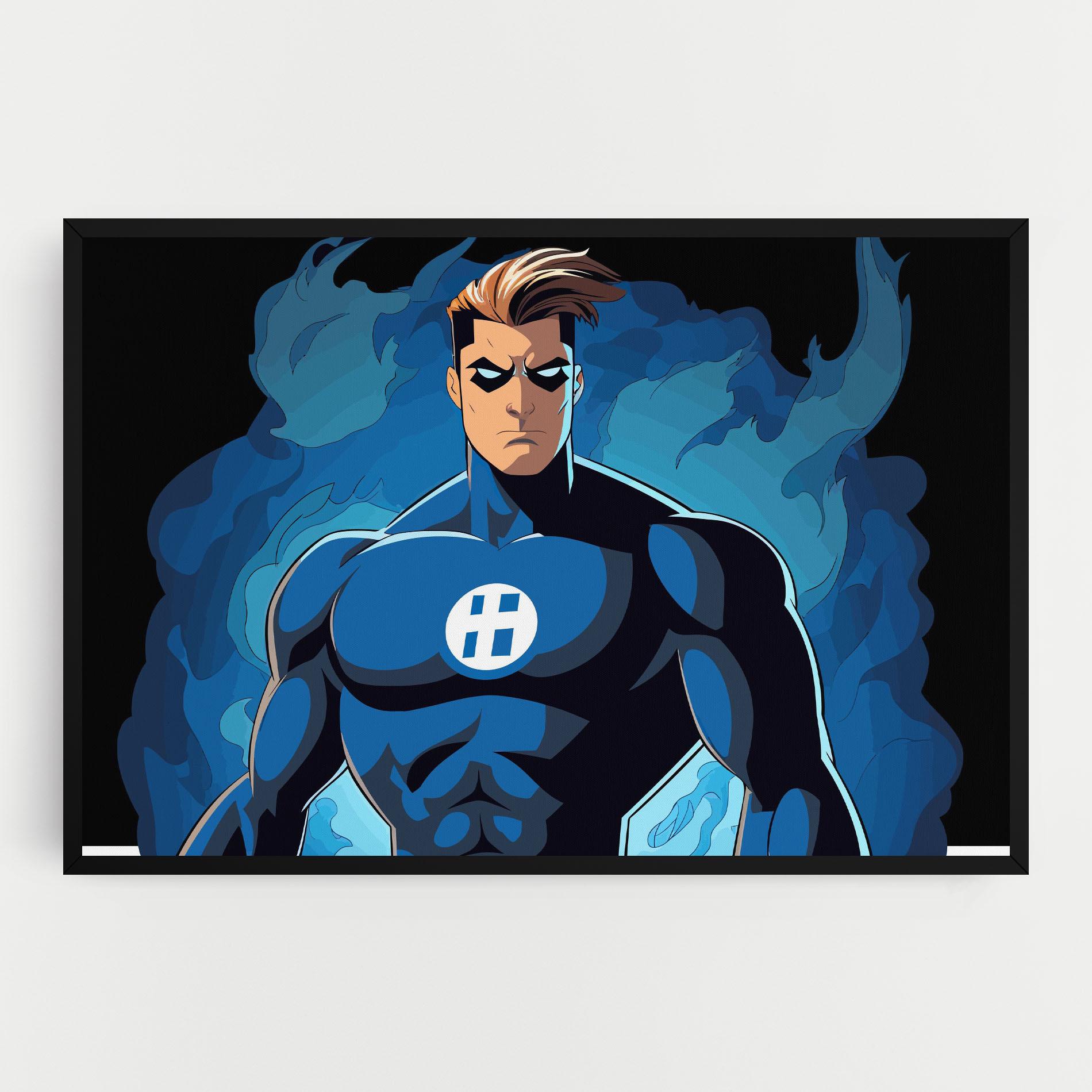 Tablou Canvas Blue Hero mockup 0