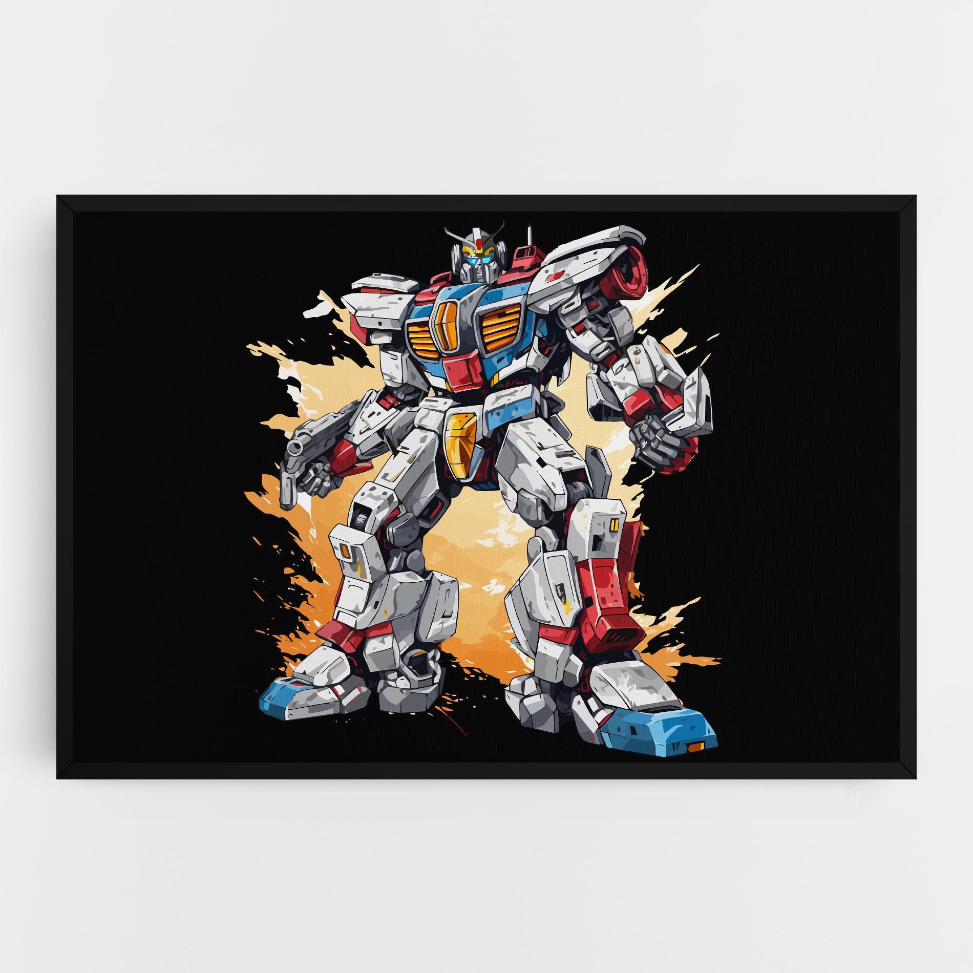 Tablou Canvas Crazy Robot mockup 0