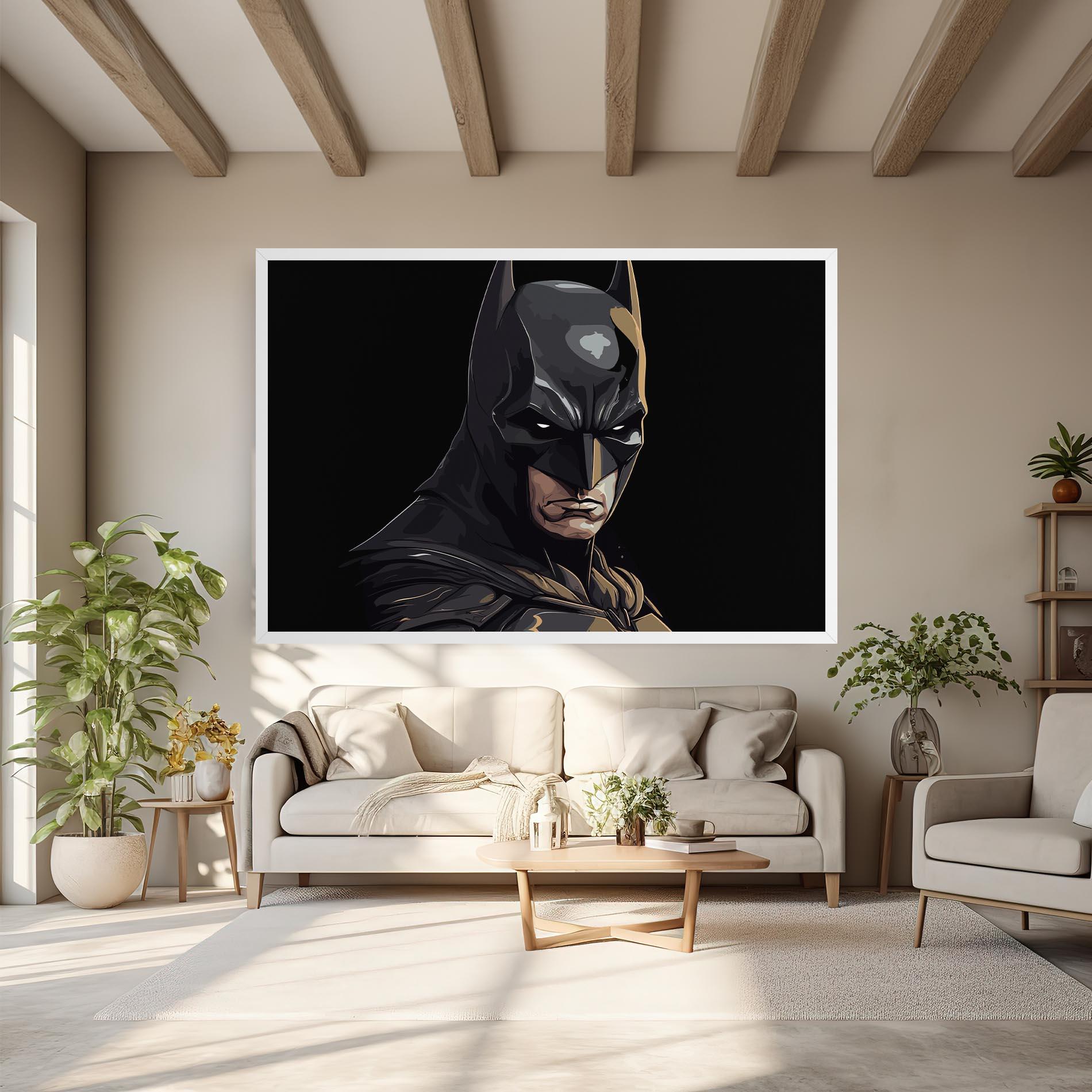 Tablou Canvas Angry Batman mockup 6