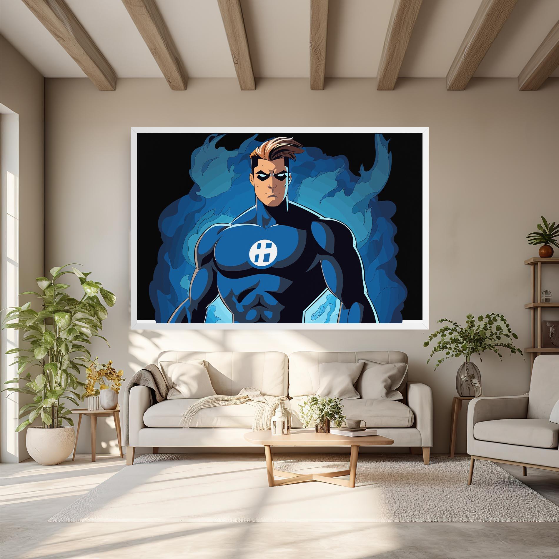 Tablou Canvas Blue Hero mockup 6