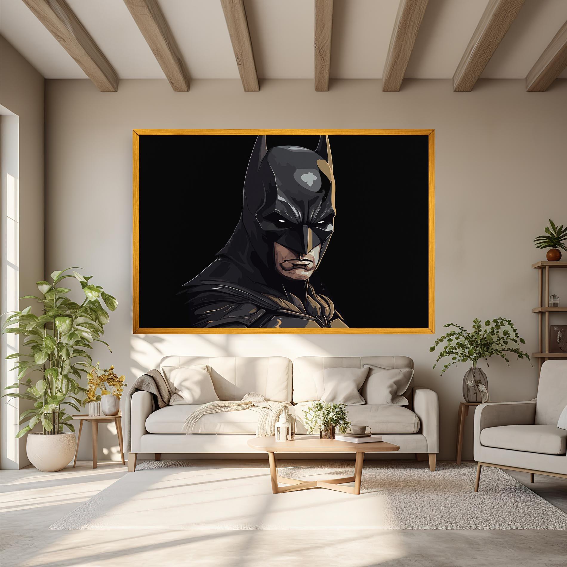 Tablou Canvas Angry Batman mockup 6